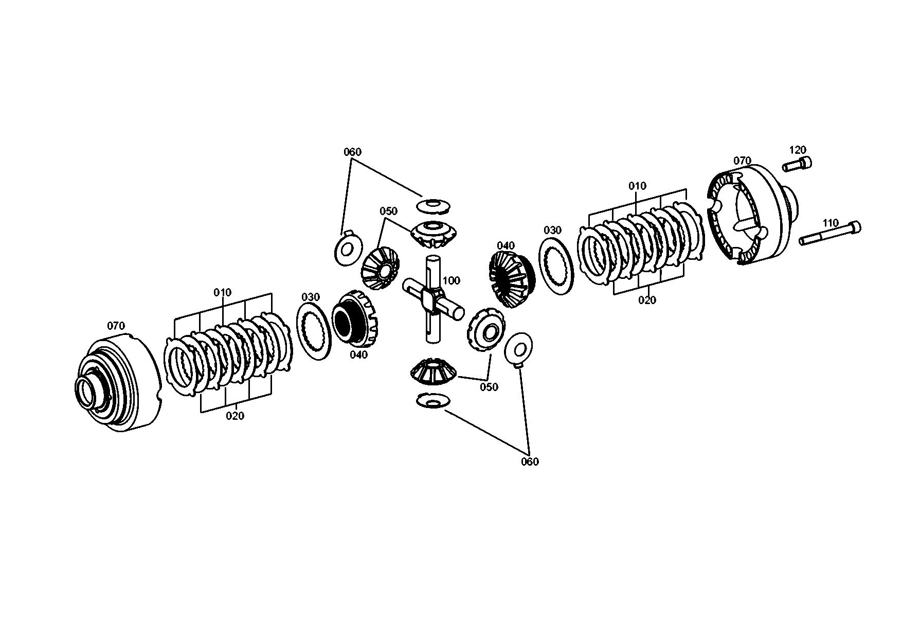 drawing for JOHN DEERE R75534 - OUTER CLUTCH DISK (figure 1)