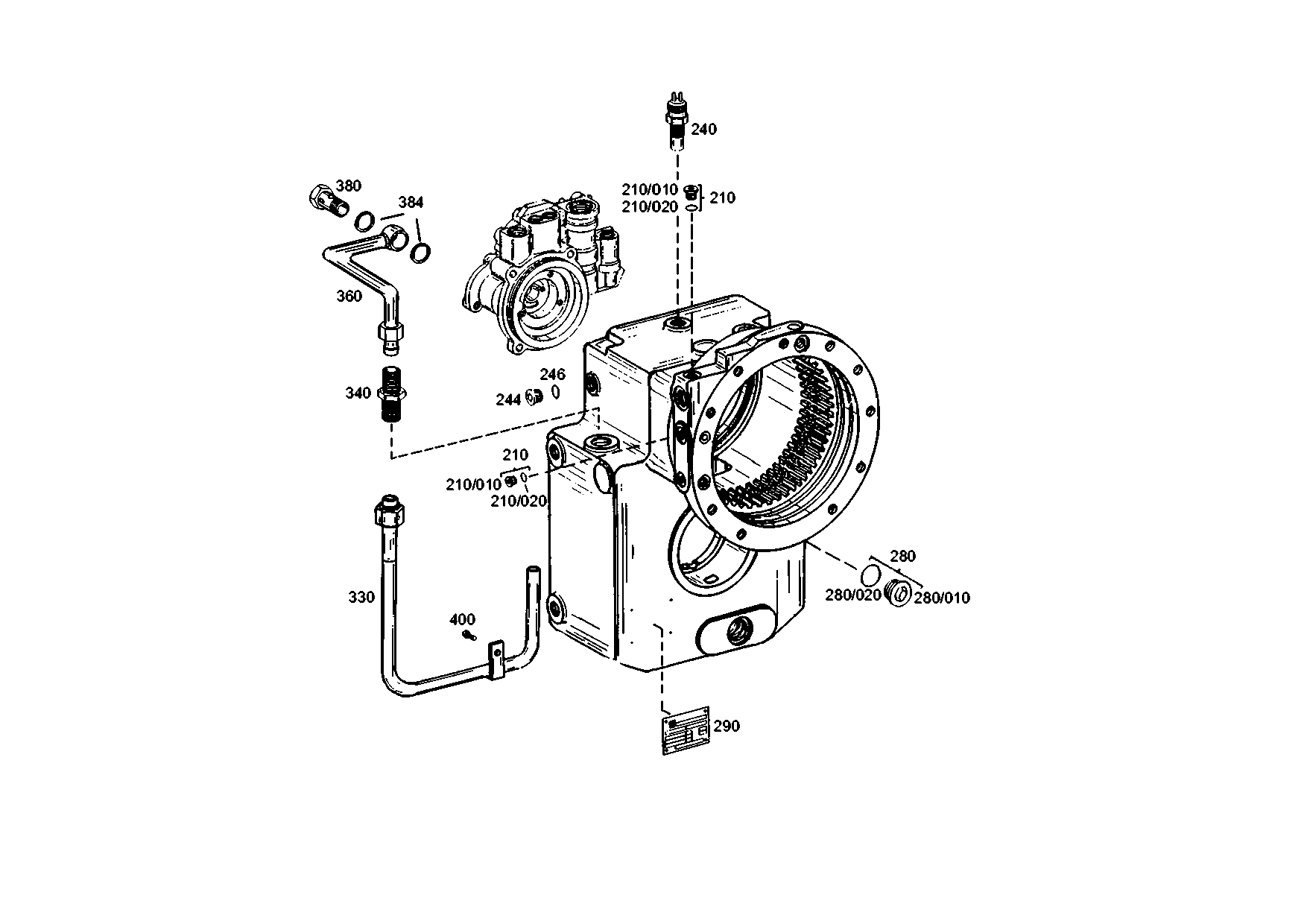 drawing for ATLAS-COPCO-DOMINE 6049105 - SUCTION TUBE (figure 3)