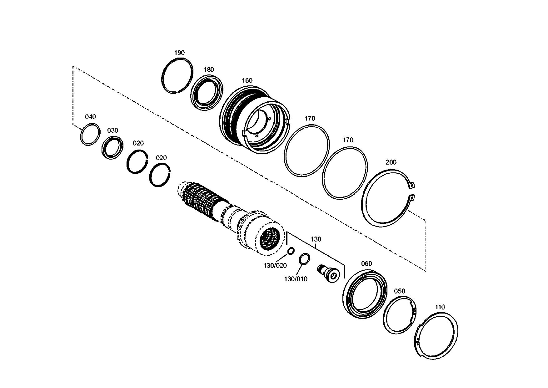 drawing for AGCO V80911000 - SNAP RING