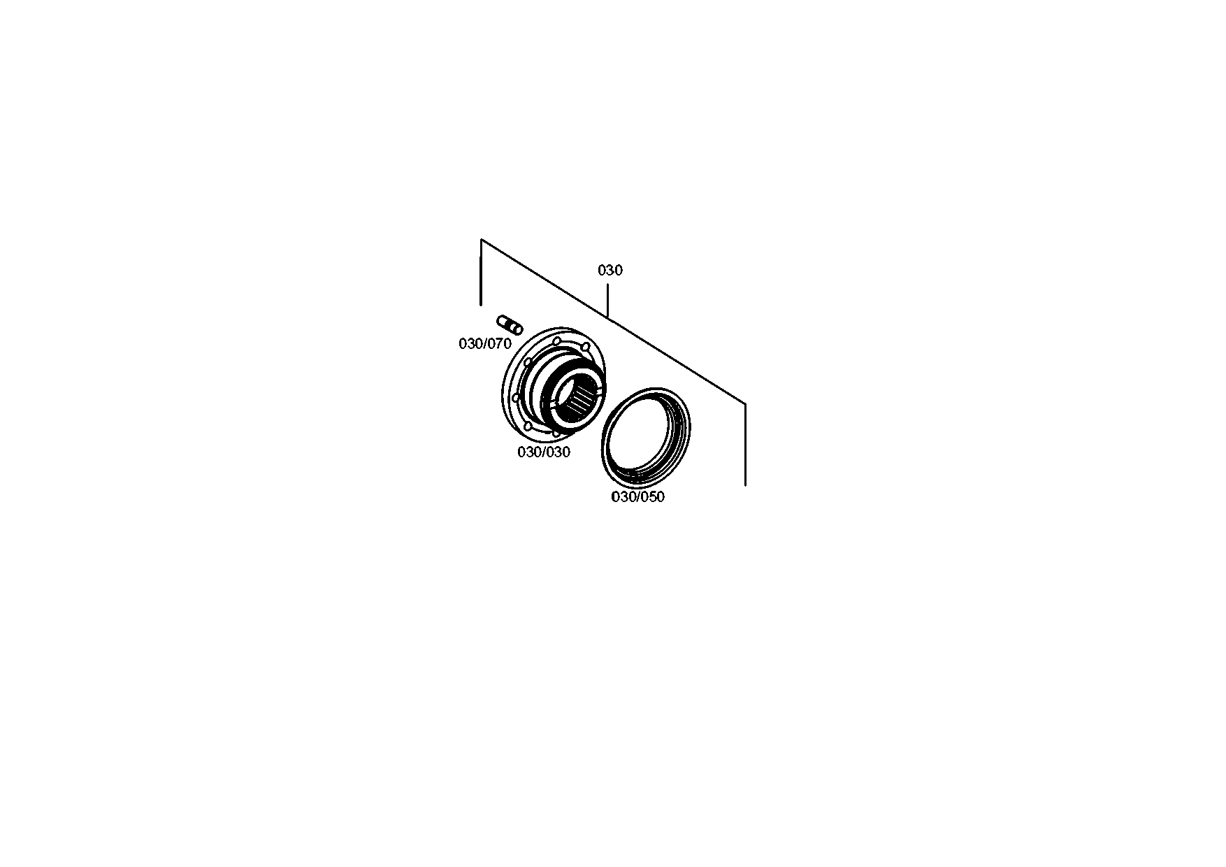 drawing for LIEBHERR GMBH 10335831 - OUTPUT FLANGE (figure 1)