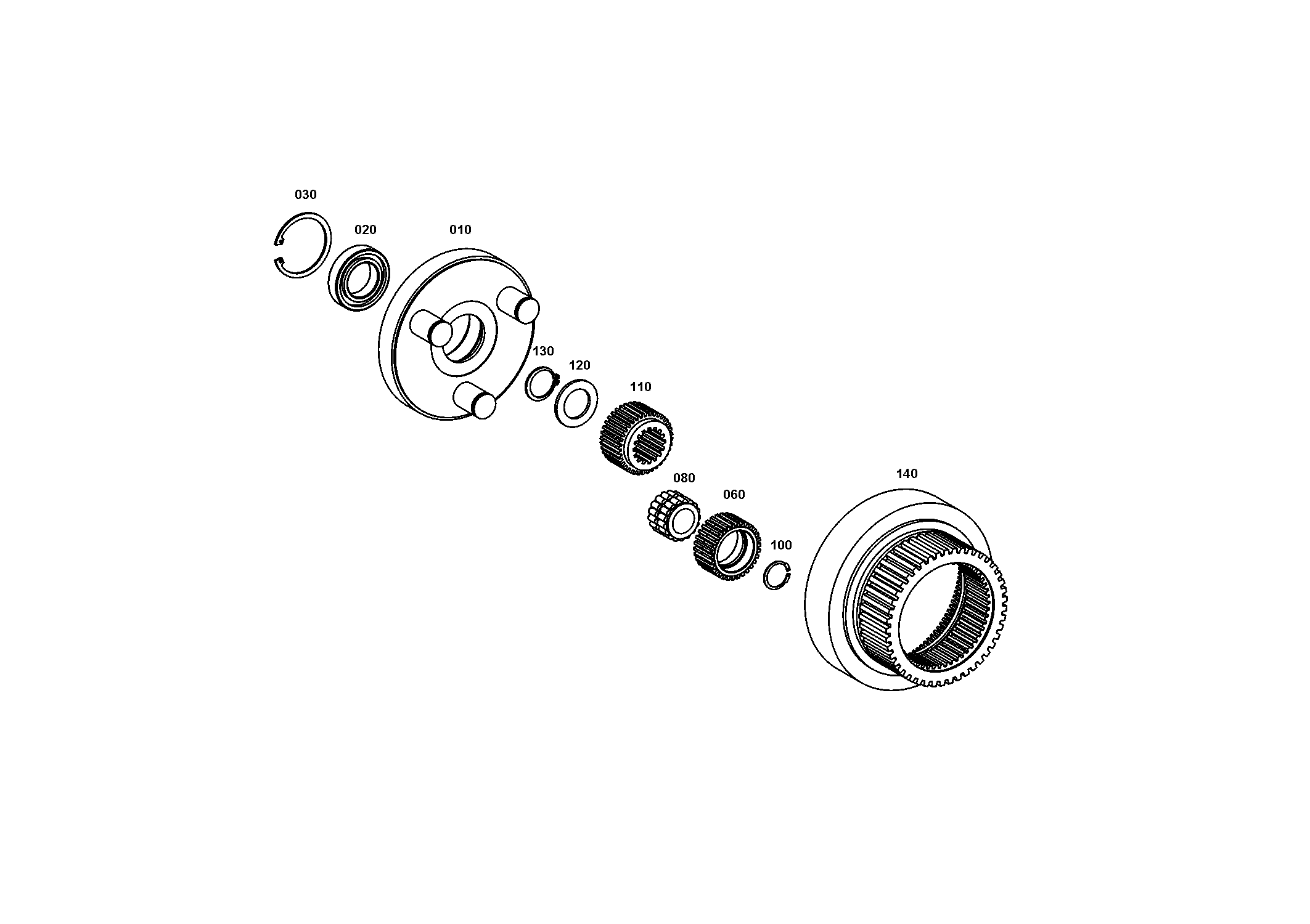 drawing for LIEBHERR GMBH 7015863 - WASHER (figure 1)