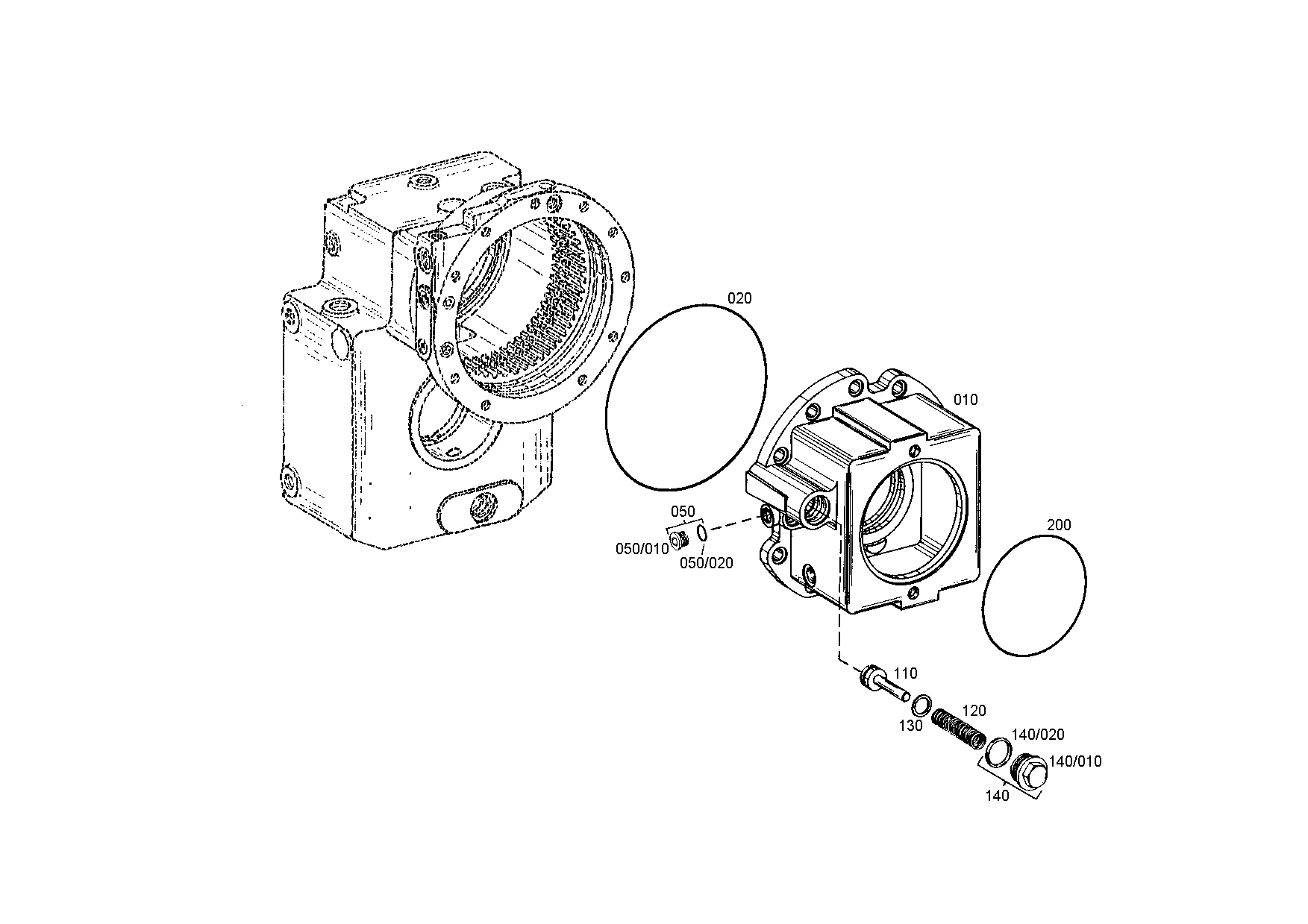 drawing for LIEBHERR GMBH 7015837 - GASKET (figure 5)