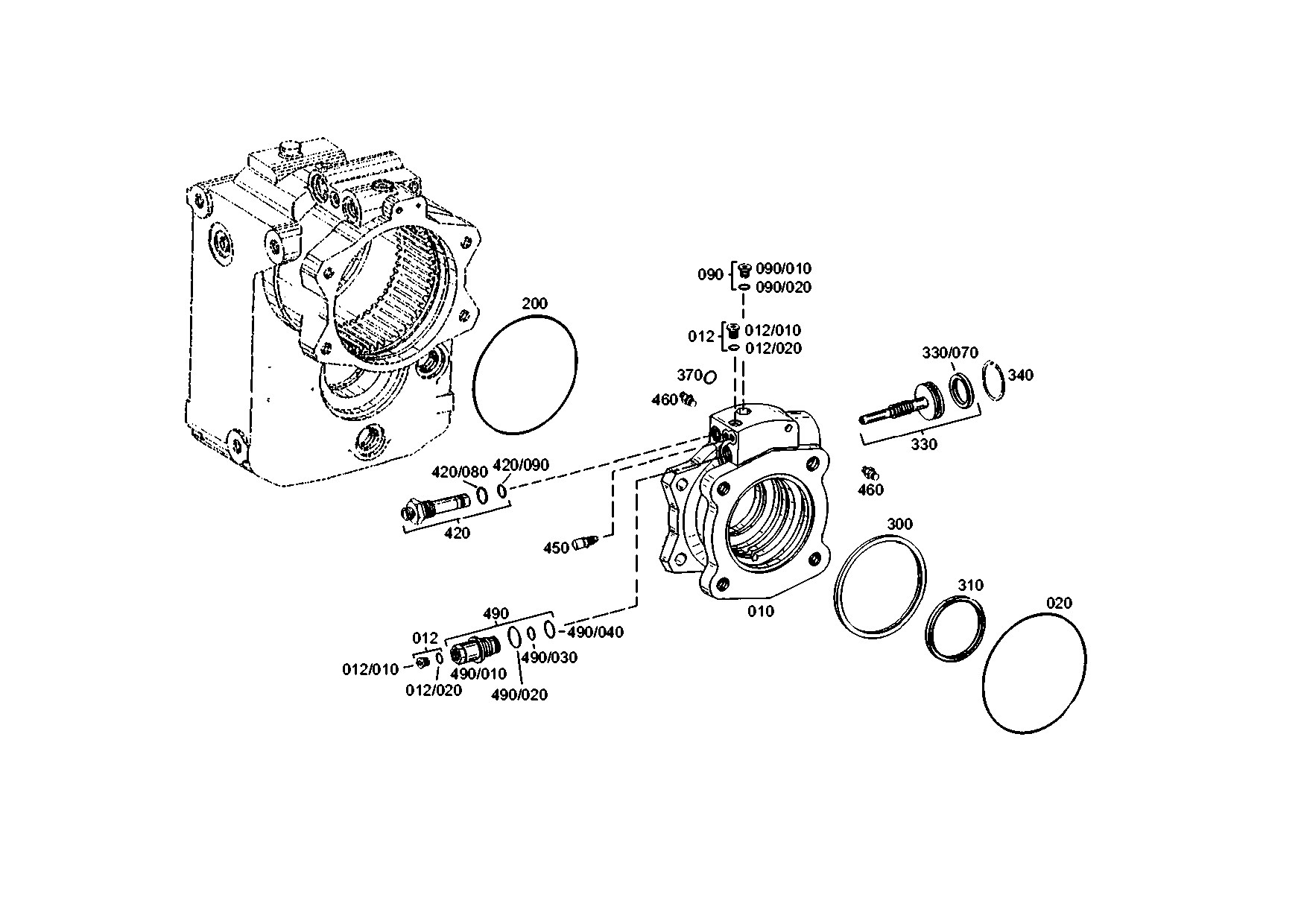 drawing for DOOSAN 0501 318 134 - GASKET (figure 2)