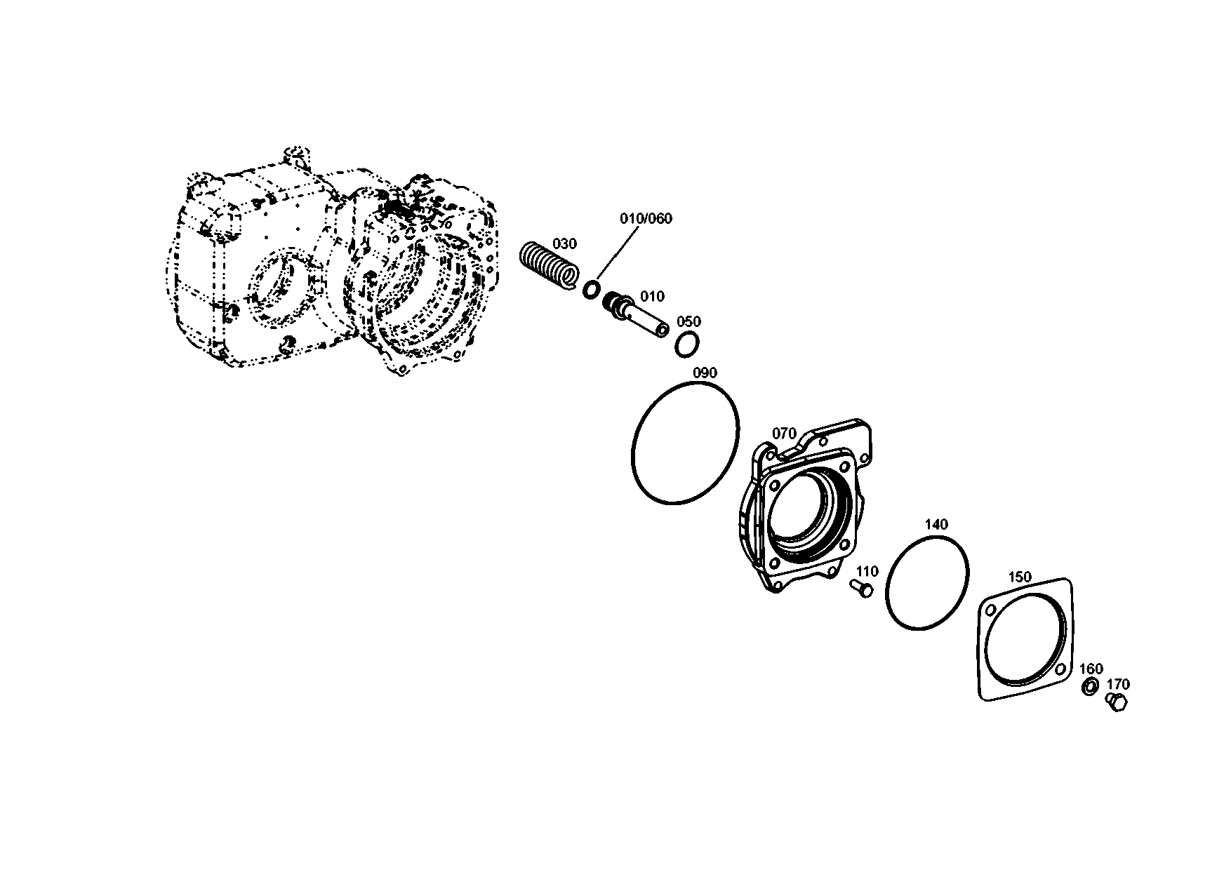 drawing for JOHN DEERE T354409 - GASKET (figure 3)
