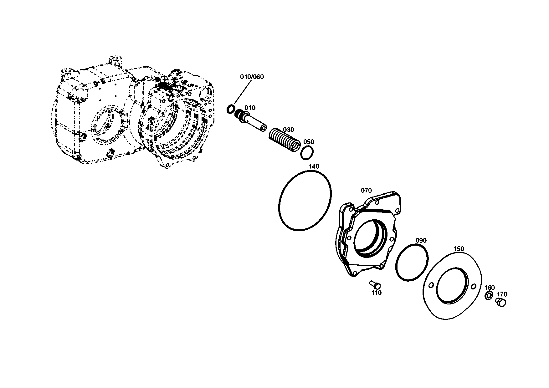 drawing for JOHN DEERE T354409 - GASKET (figure 5)