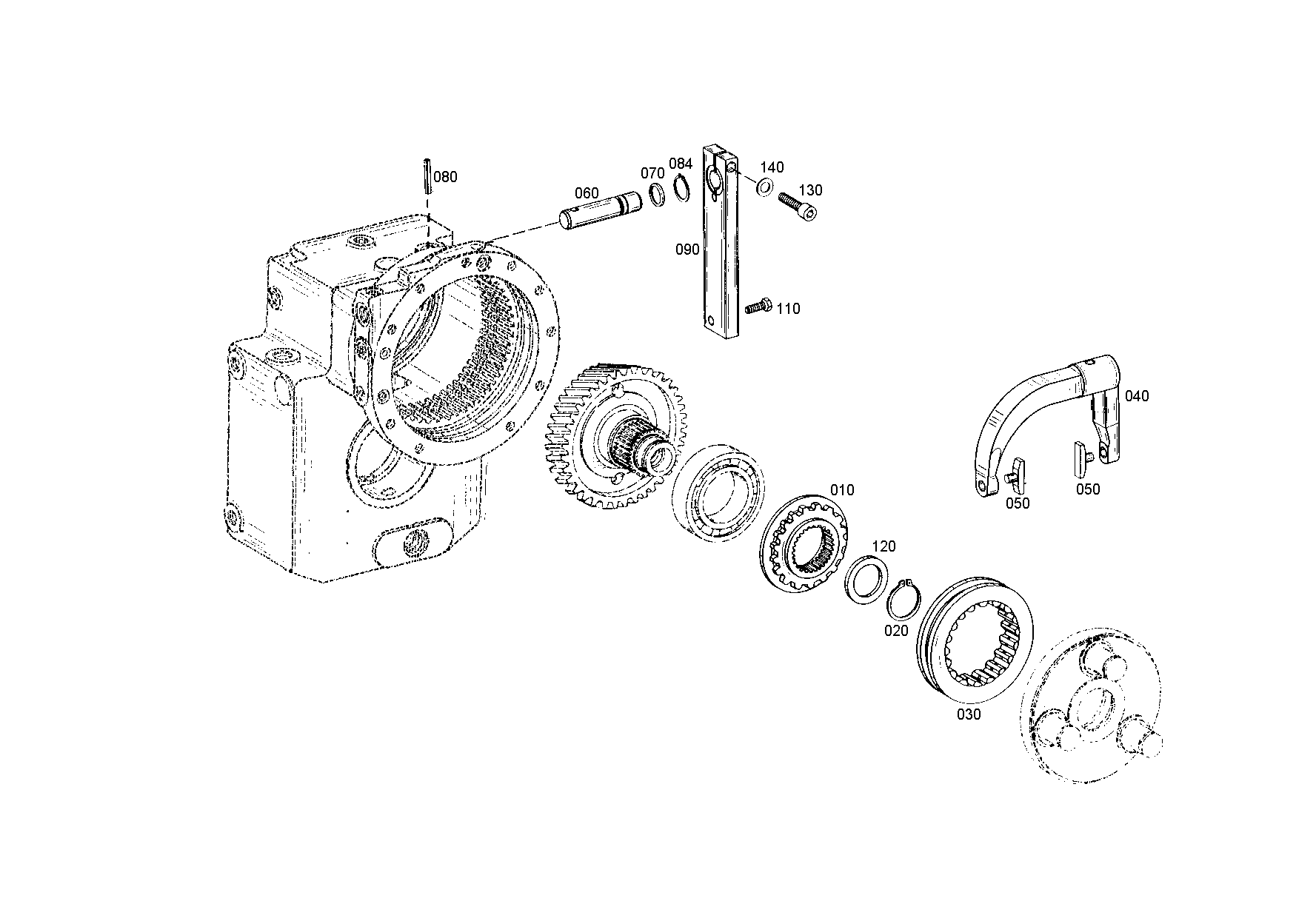 drawing for DOOSAN 252855 - INTERMEDIATE WASHER (figure 1)