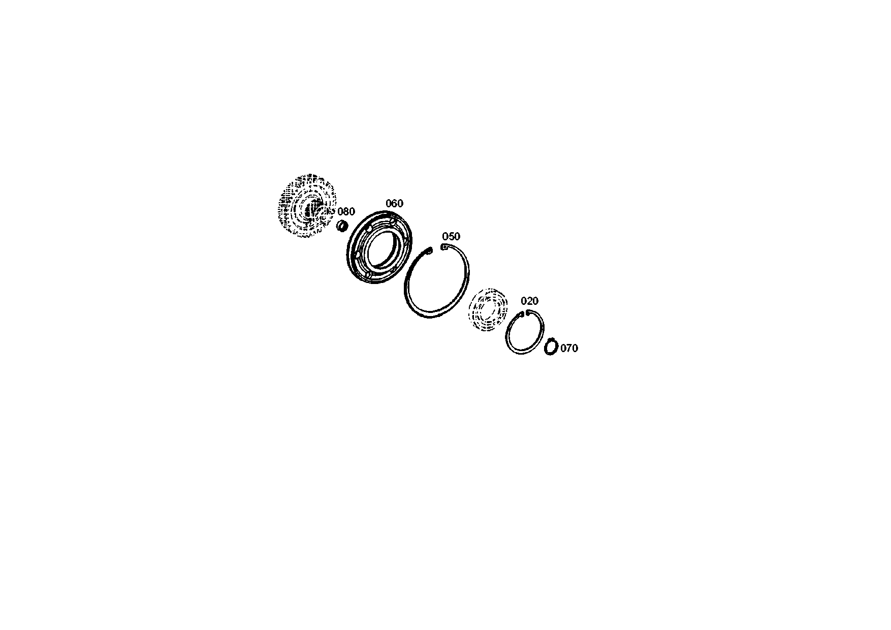 drawing for JOHN DEERE AT322028 - CIRCLIP (figure 1)