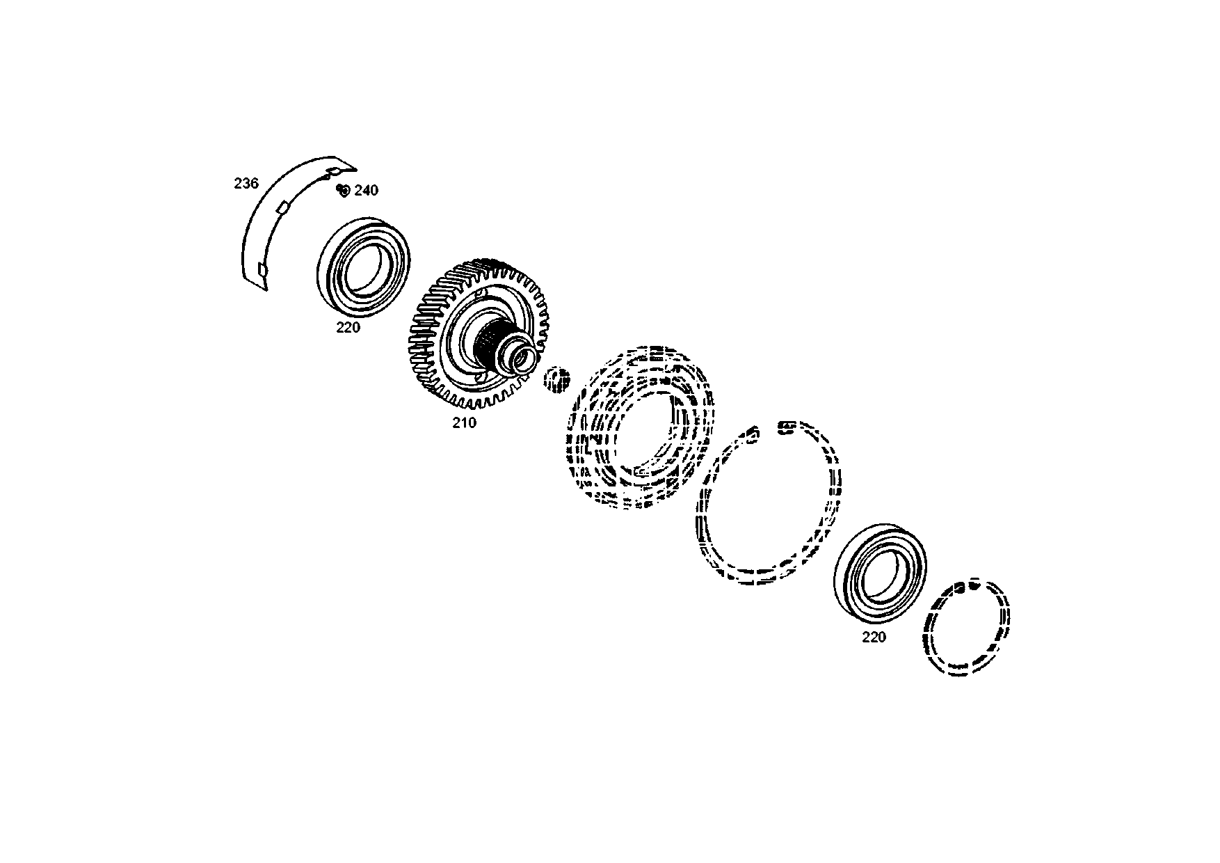 drawing for VOLVO 0052429130 - HELICAL GEAR (figure 1)