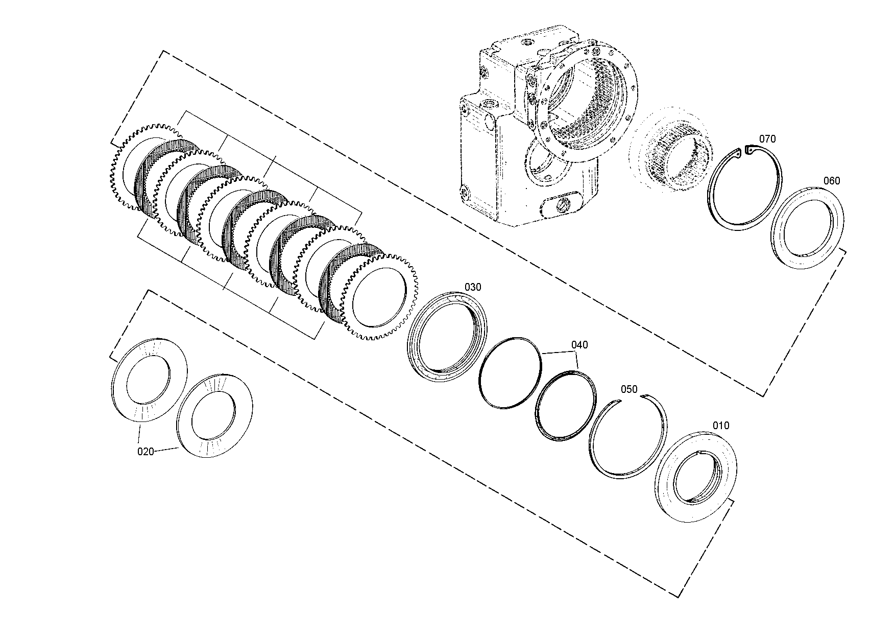 drawing for JOHN DEERE AT322025 - GASKET (figure 1)