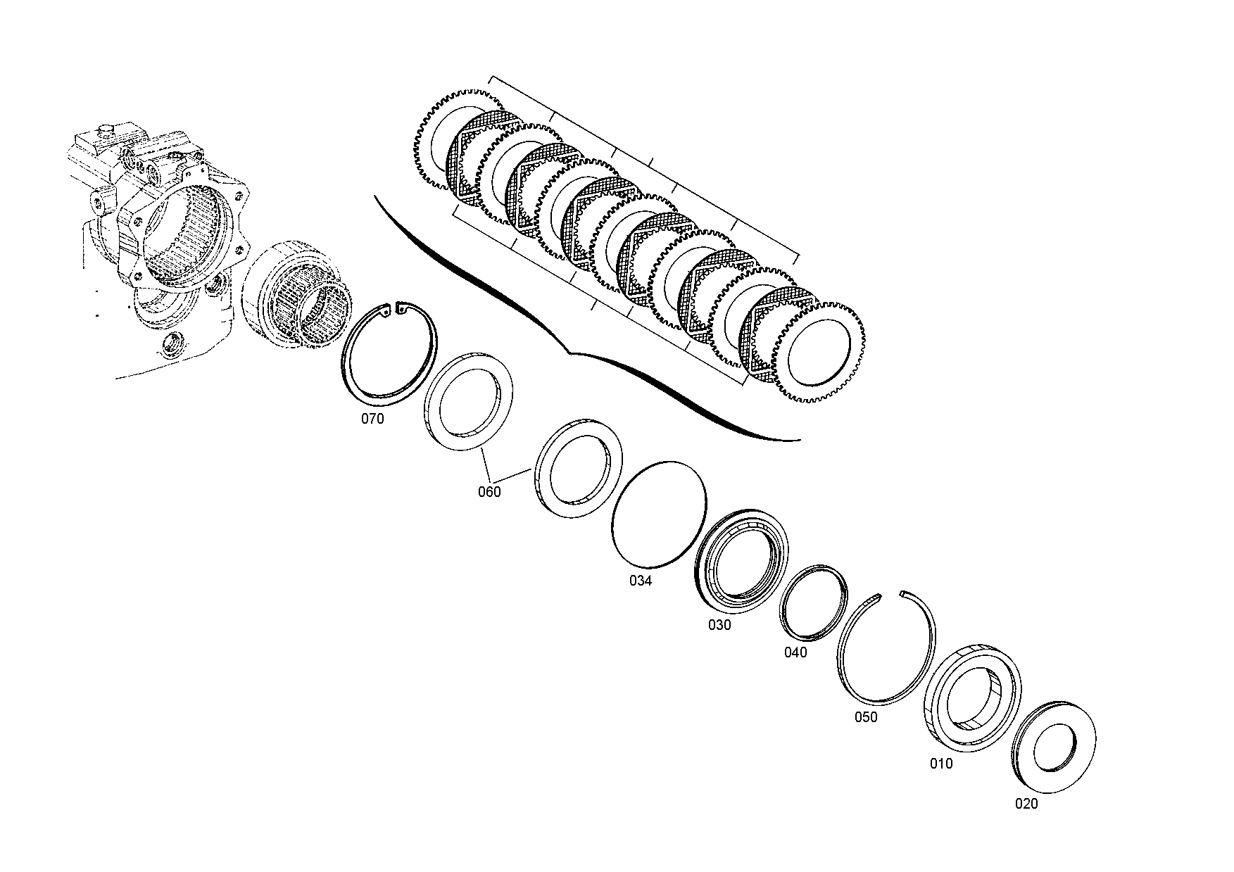 drawing for HYDREMA 7001135 - CUP SPRING (figure 1)