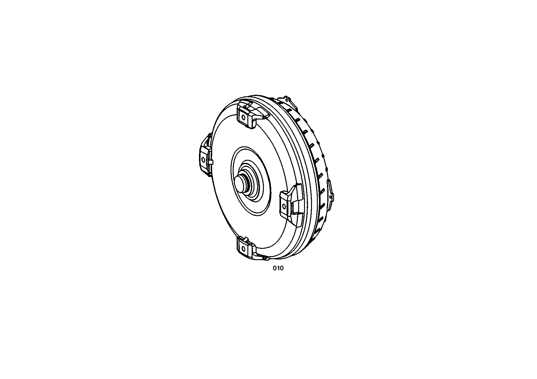 drawing for Hyundai Construction Equipment ZGAQ-04590 - CONVERTER ASSY-TORQUE (figure 1)