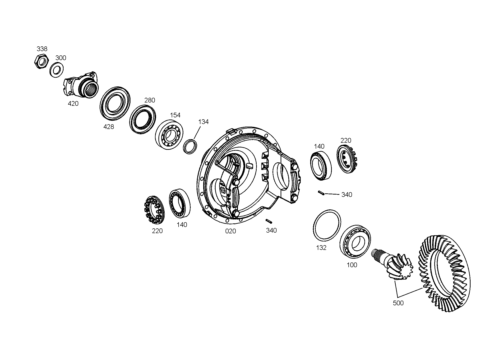 drawing for JCB 550/40031 - ROLLER BEARING (figure 5)