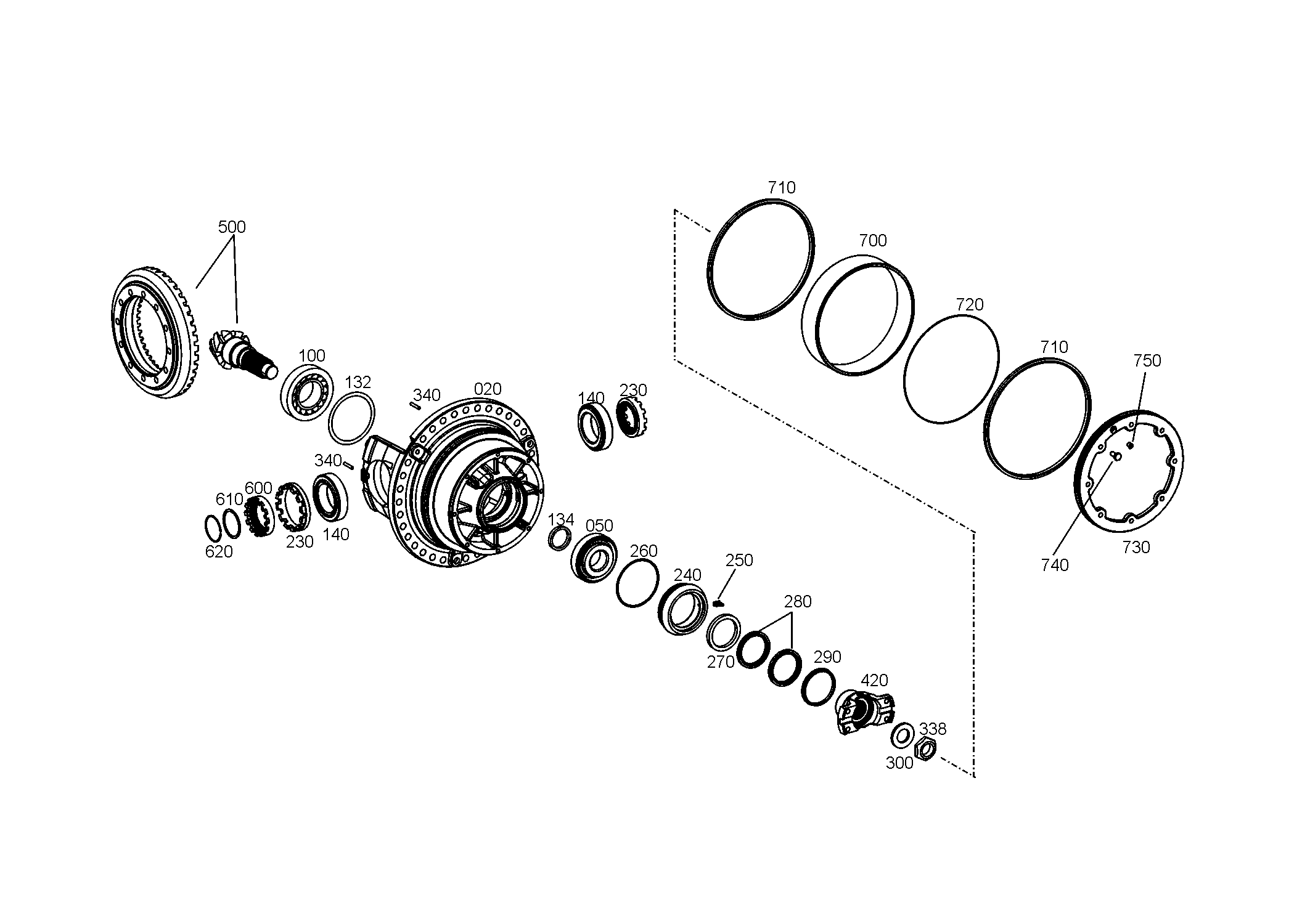 drawing for JOHN DEERE PG200055 - SCRAPER RING (figure 5)