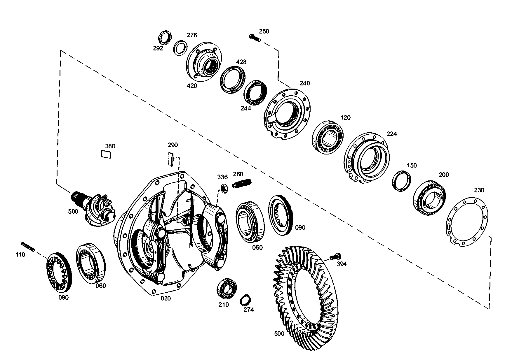 drawing for EVOBUS 83219997890 - DIFFERENTIAL SPIDER (figure 1)
