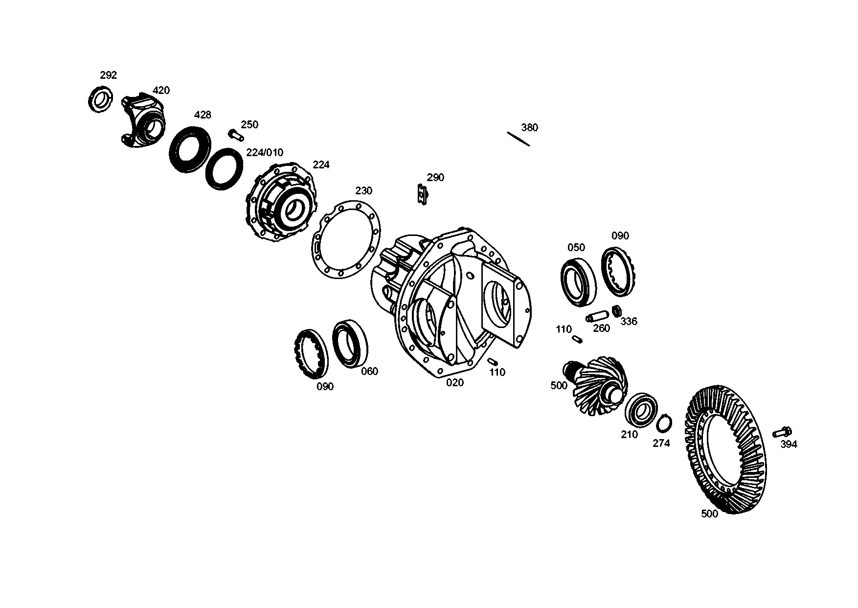 drawing for MOXY TRUCKS AS 506163 - CYLINDER ROLLER BEARING (figure 1)