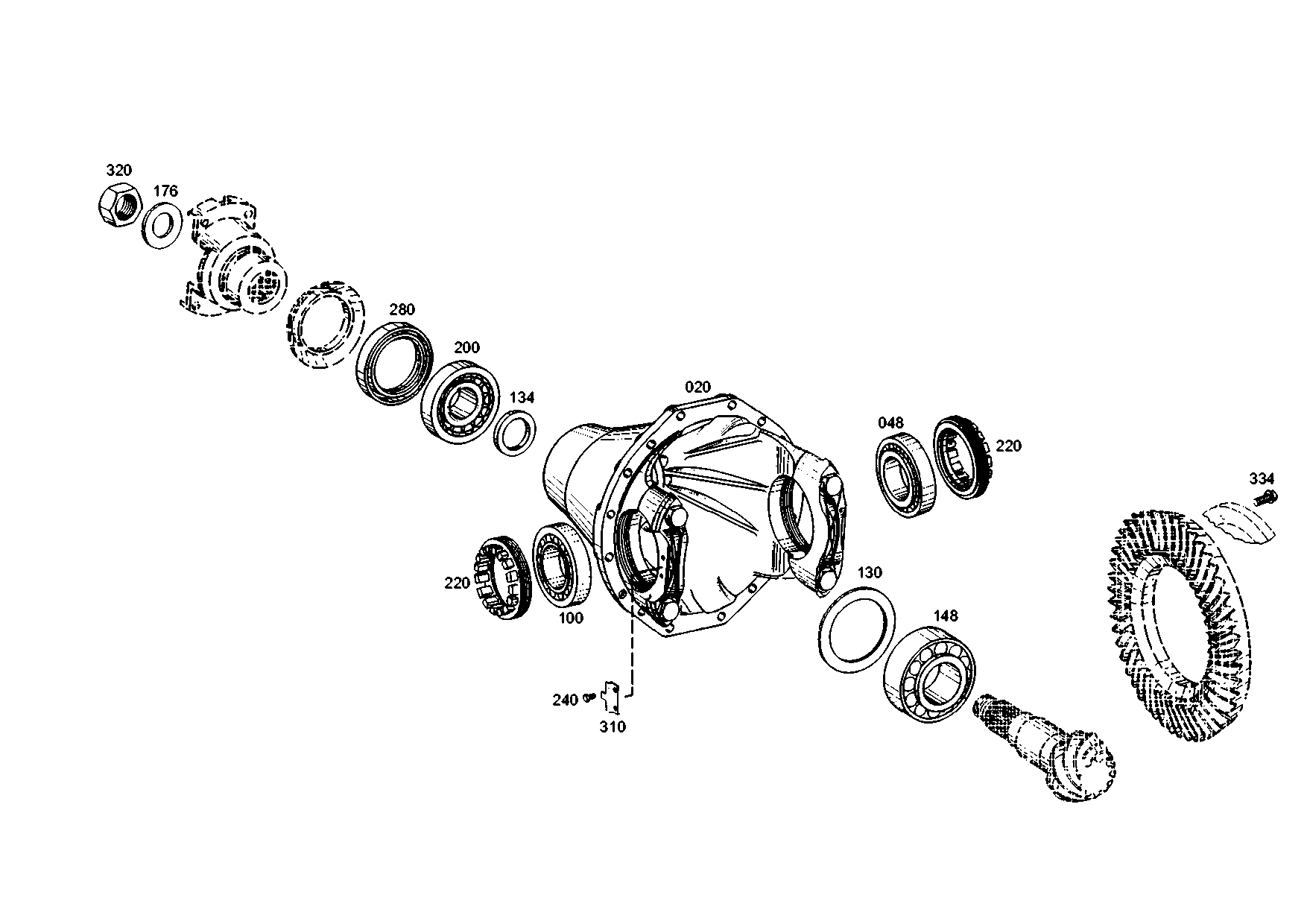 drawing for VOLVO ZM 5242839 - ROLLER BEARING (figure 1)