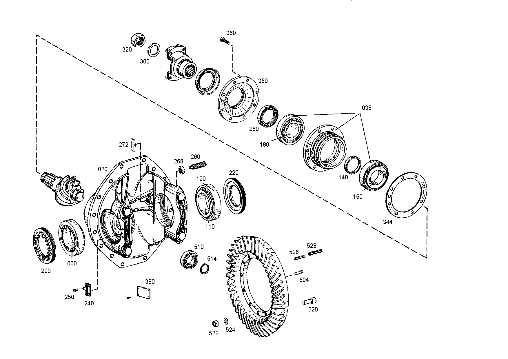 drawing for KRAMER WERKE GMBH 1000086842 - ROLLER BEARING (figure 2)