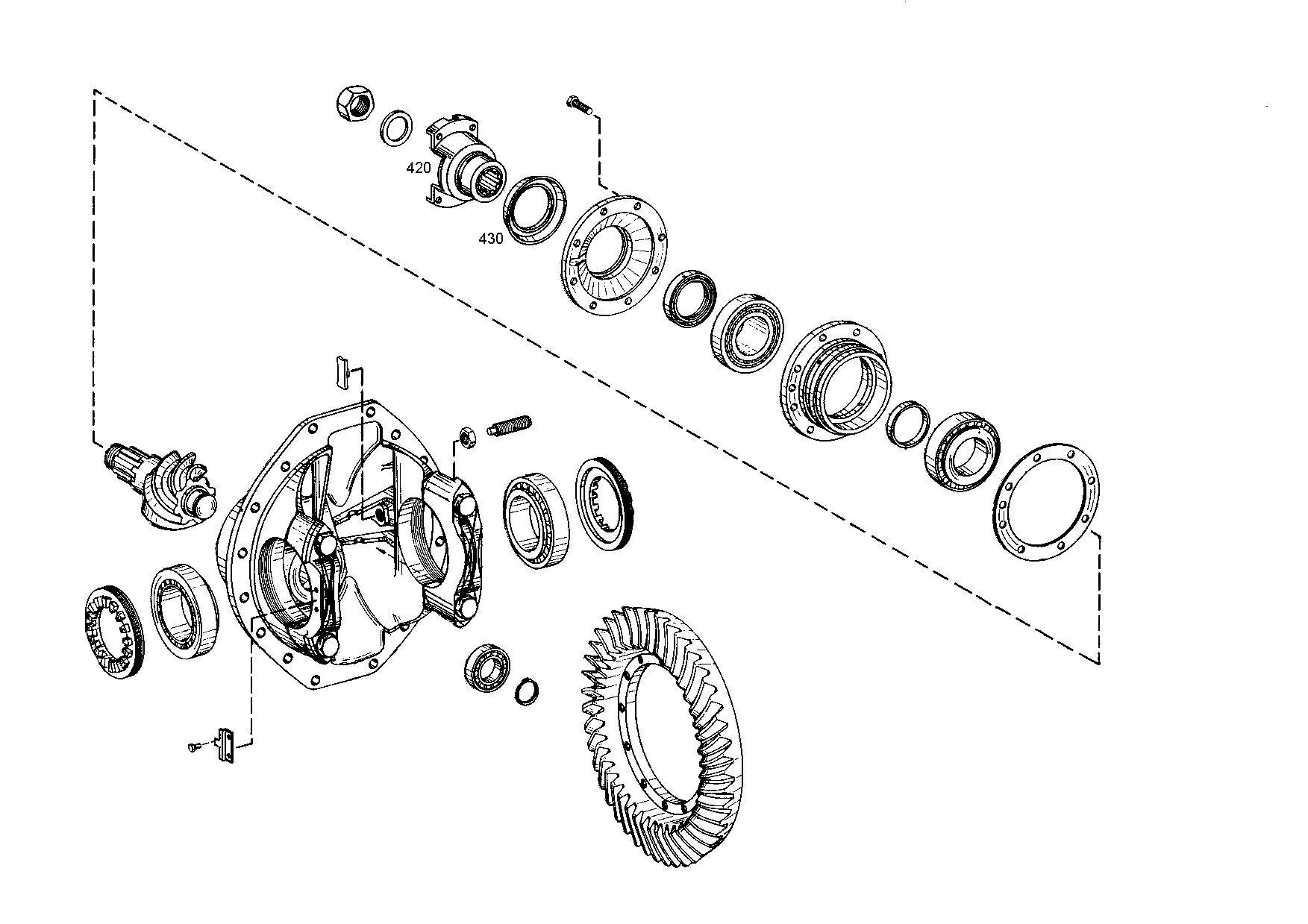 drawing for DOOSAN 053759 - INPUT FLANGE (figure 1)