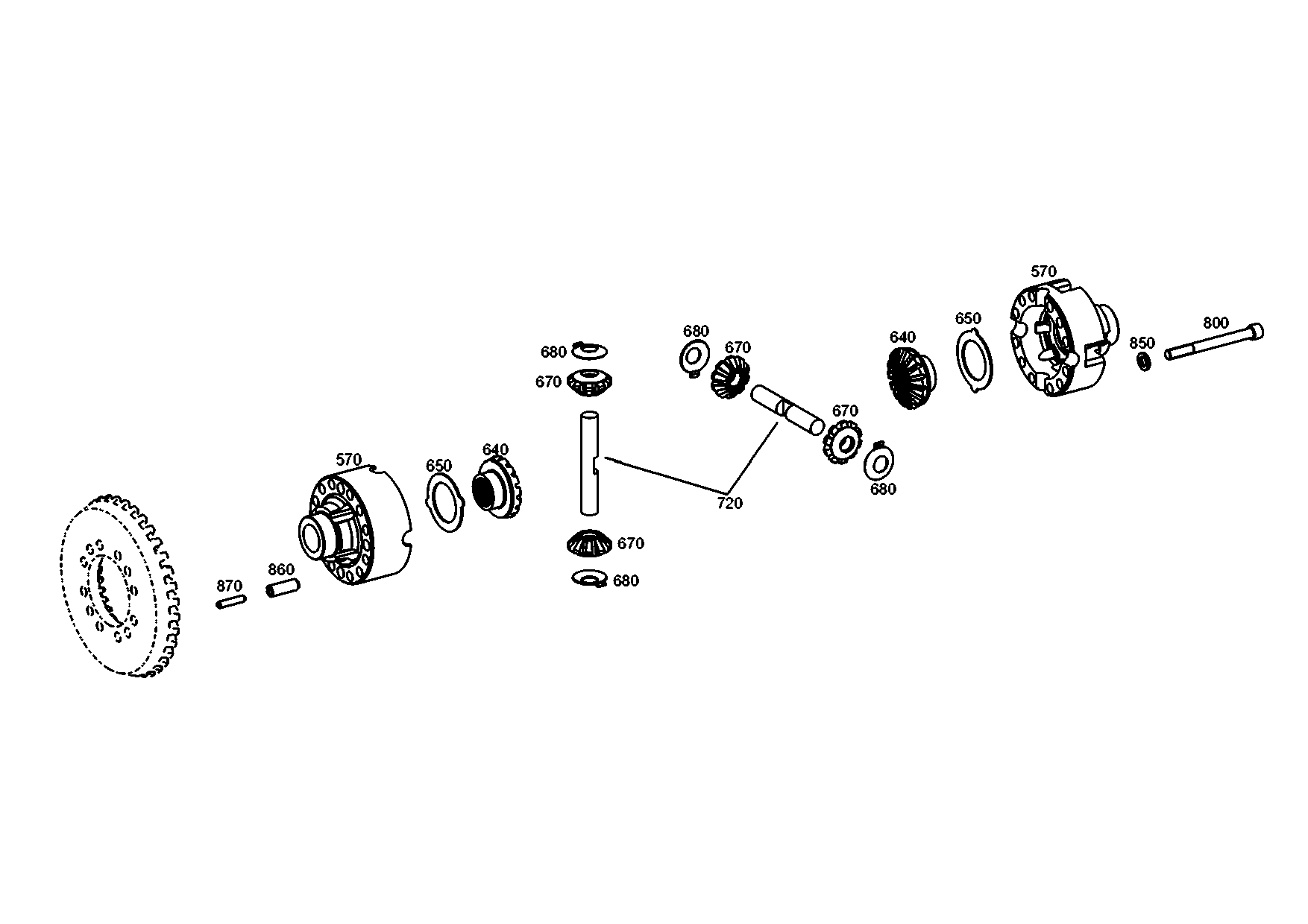 drawing for CATERPILLAR INC. 029257 - AXLE BEVEL GEAR (figure 4)