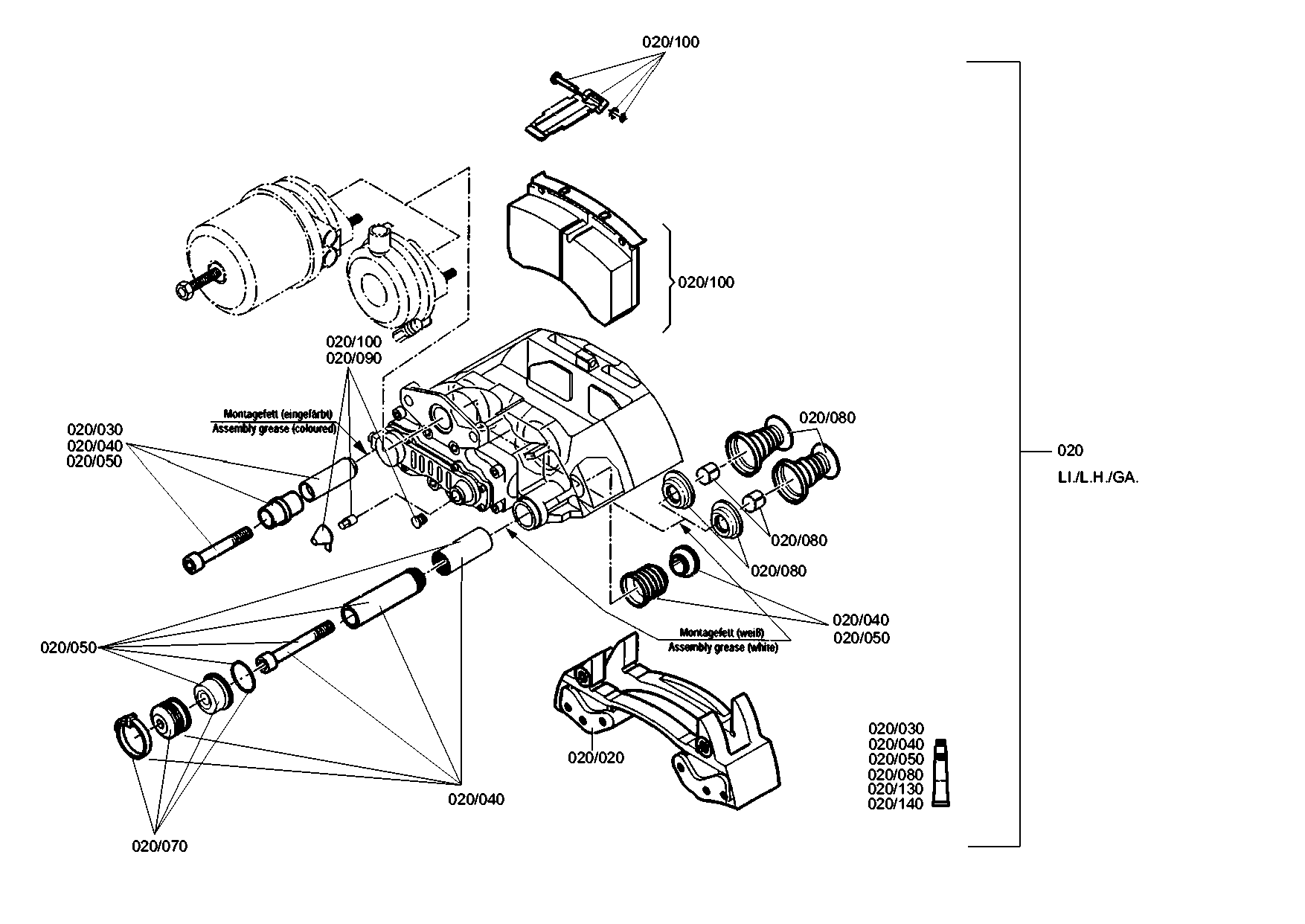 drawing for IRIZAR A 629 420 00 24 - BRAKE CYLINDER (figure 2)