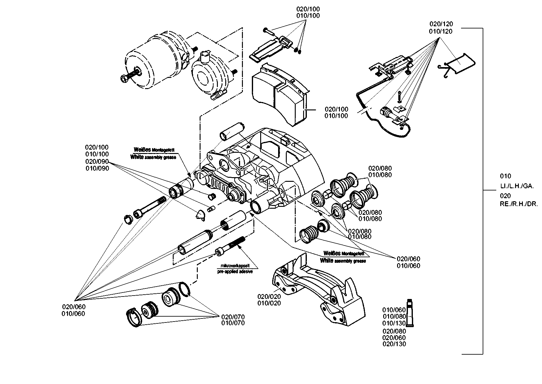 drawing for EVOBUS A6264200224 - BRAKE CYLINDER (figure 2)