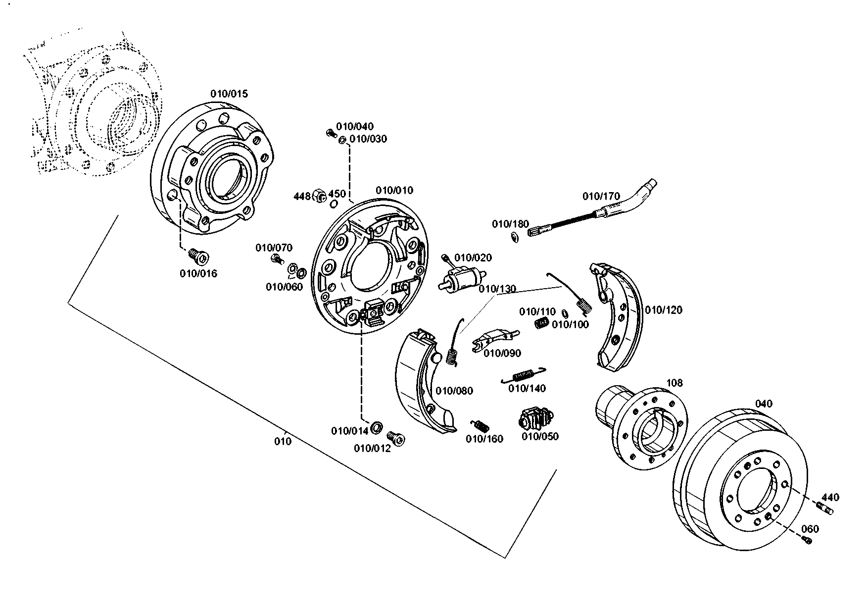 drawing for VOLVO ZM 2910149 - WHEEL CYLINDER (figure 2)