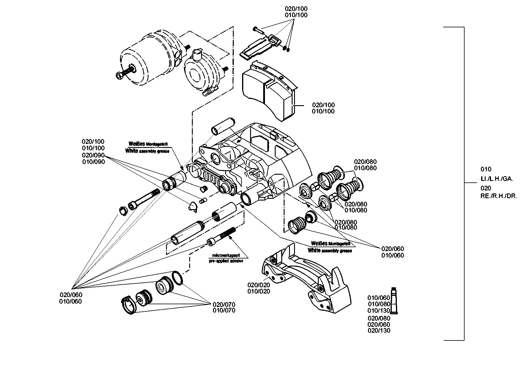 drawing for EVOBUS A6264200224 - BRAKE CYLINDER (figure 5)