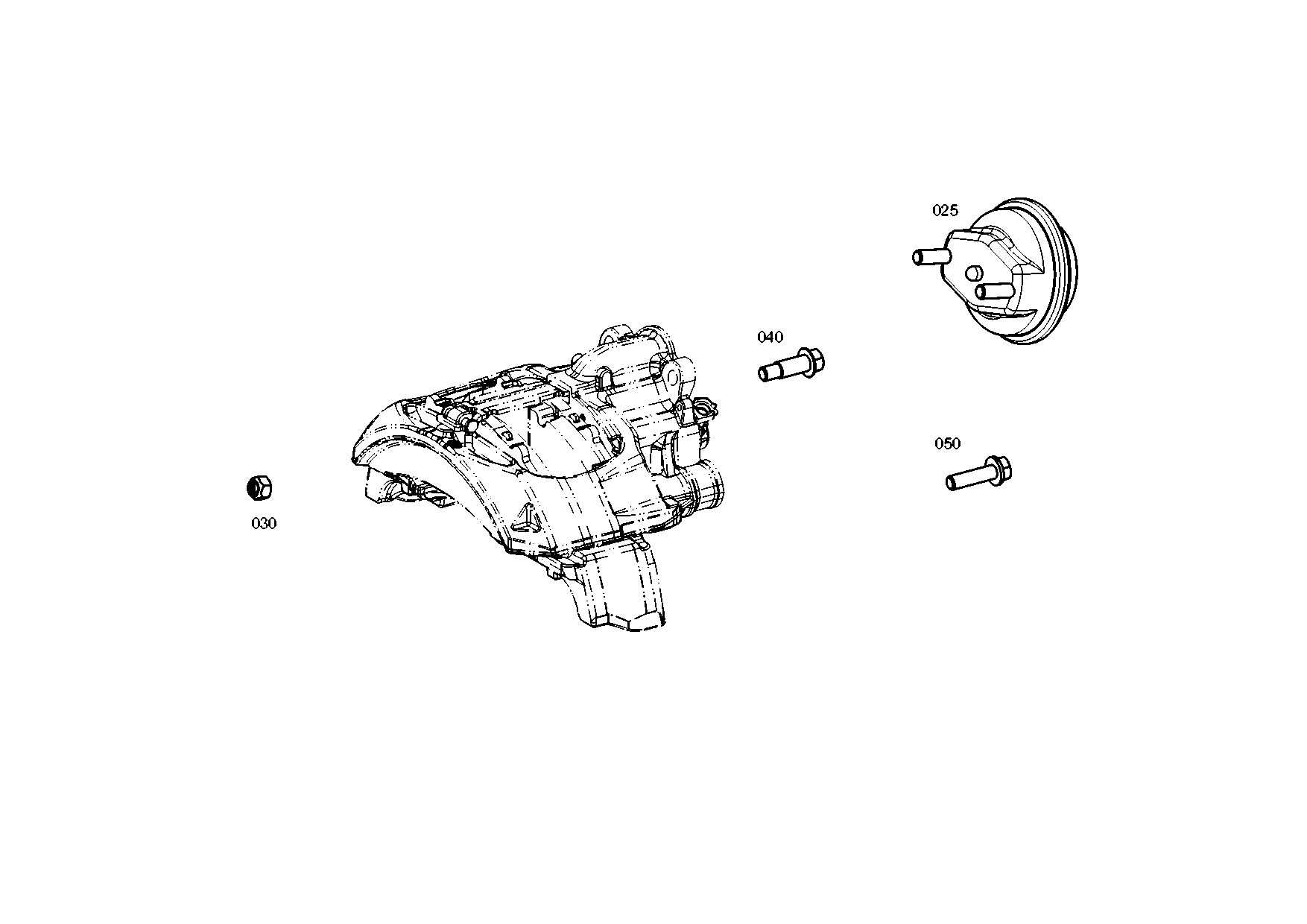 drawing for EVOBUS A6284200324 - BRAKE CYLINDER (figure 3)