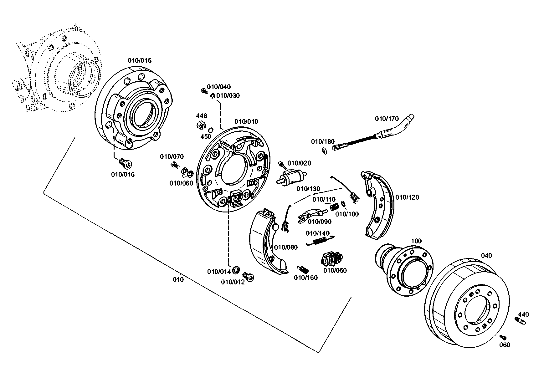 drawing for VOLVO ZM 2910149 - WHEEL CYLINDER (figure 4)