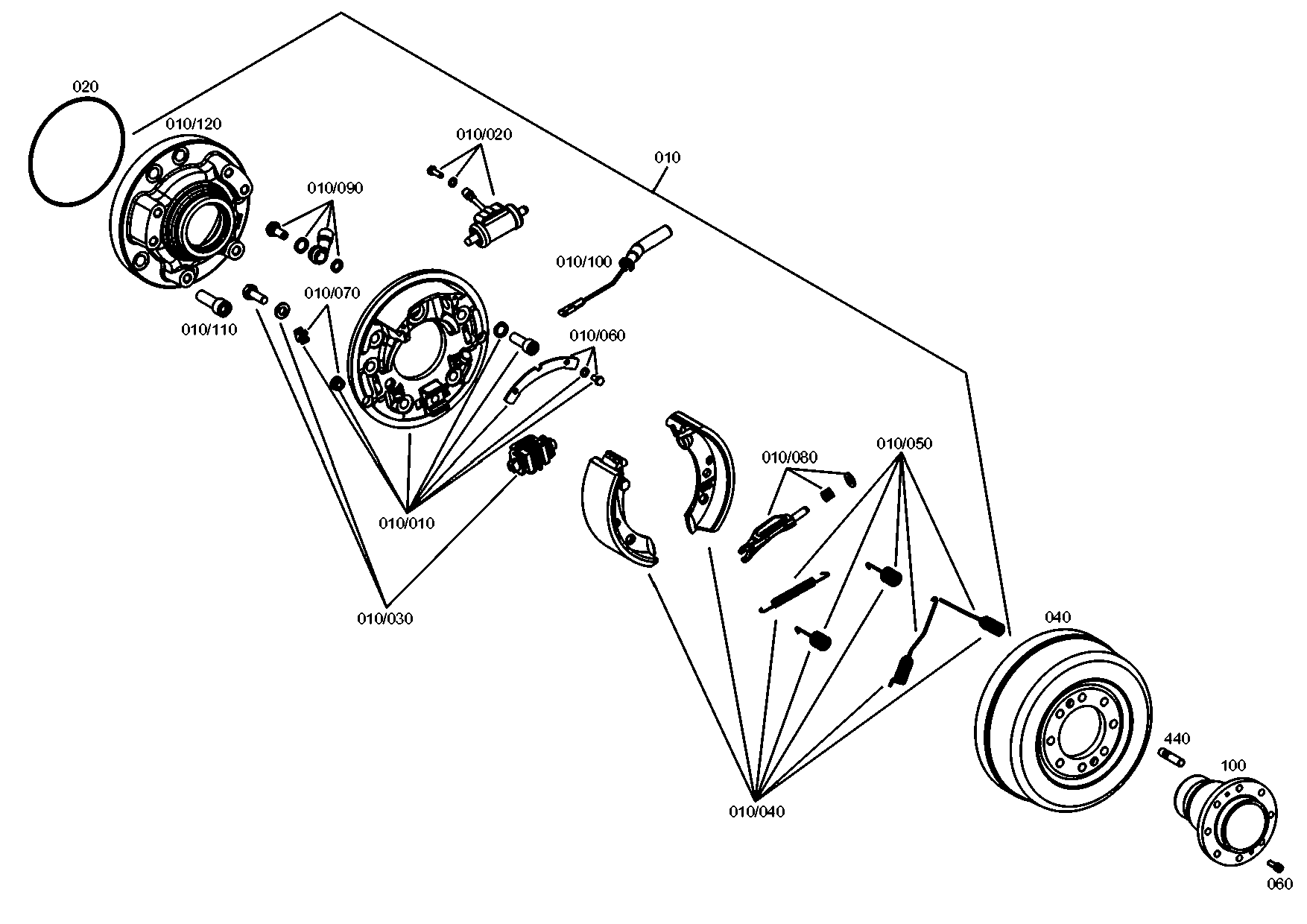 drawing for WEIDEMANN GMBH & CO. KG 1000188861 - BRAKE SHOE (figure 1)