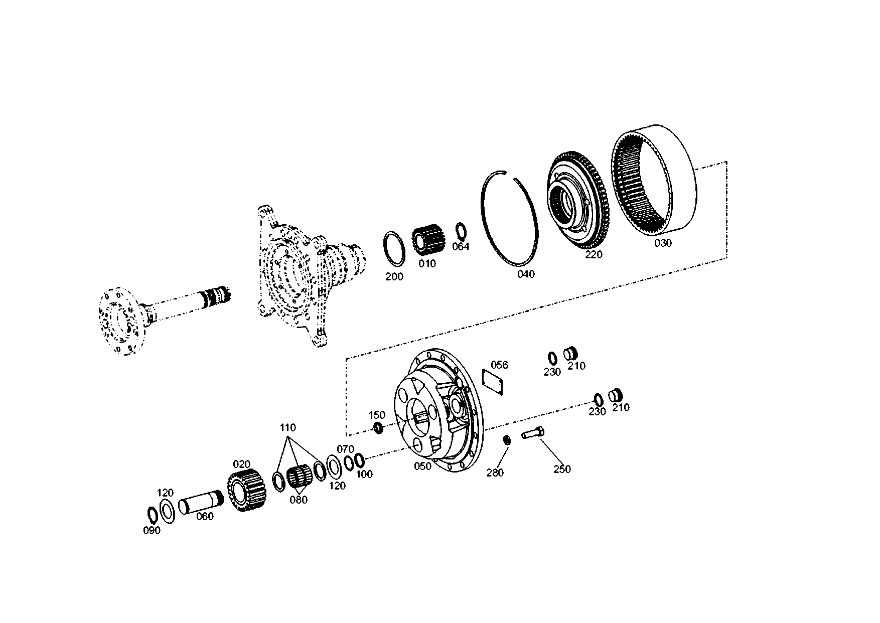 drawing for SENNEBOGEN HYDRAULIKBAGGER GMBH 007890 - THRUST WASHER (figure 1)