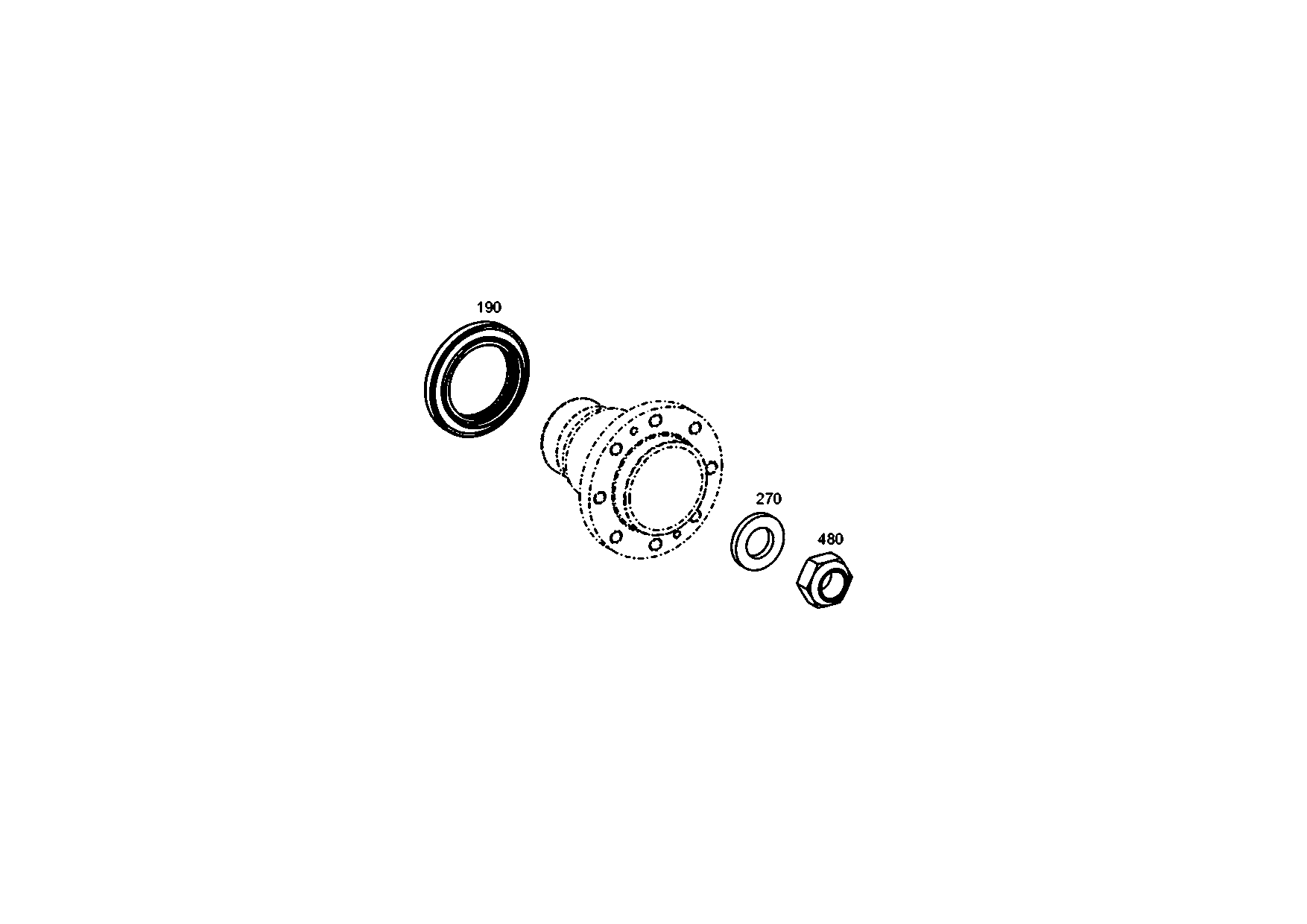 drawing for CAMECO 14M7498 - HEXAGON NUT (figure 2)
