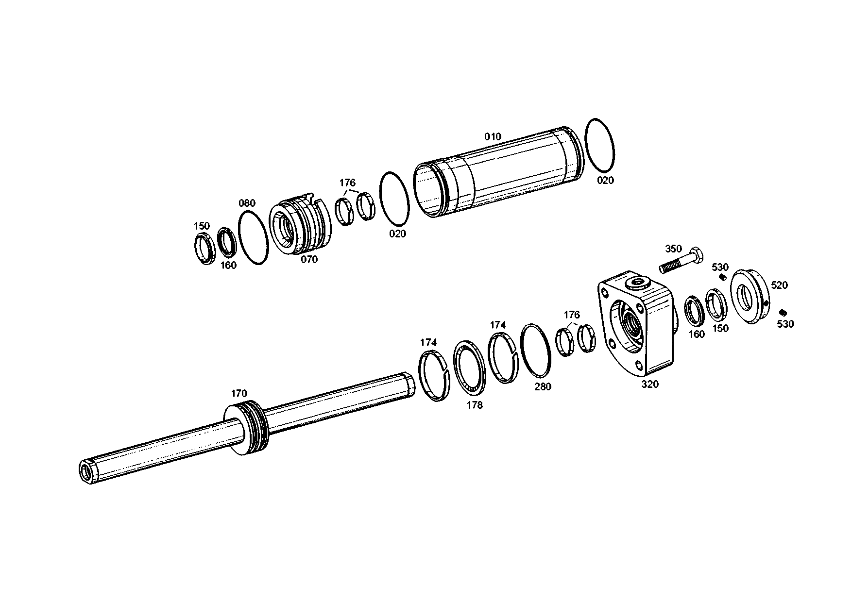 drawing for AGCO V31065800 - U-RING