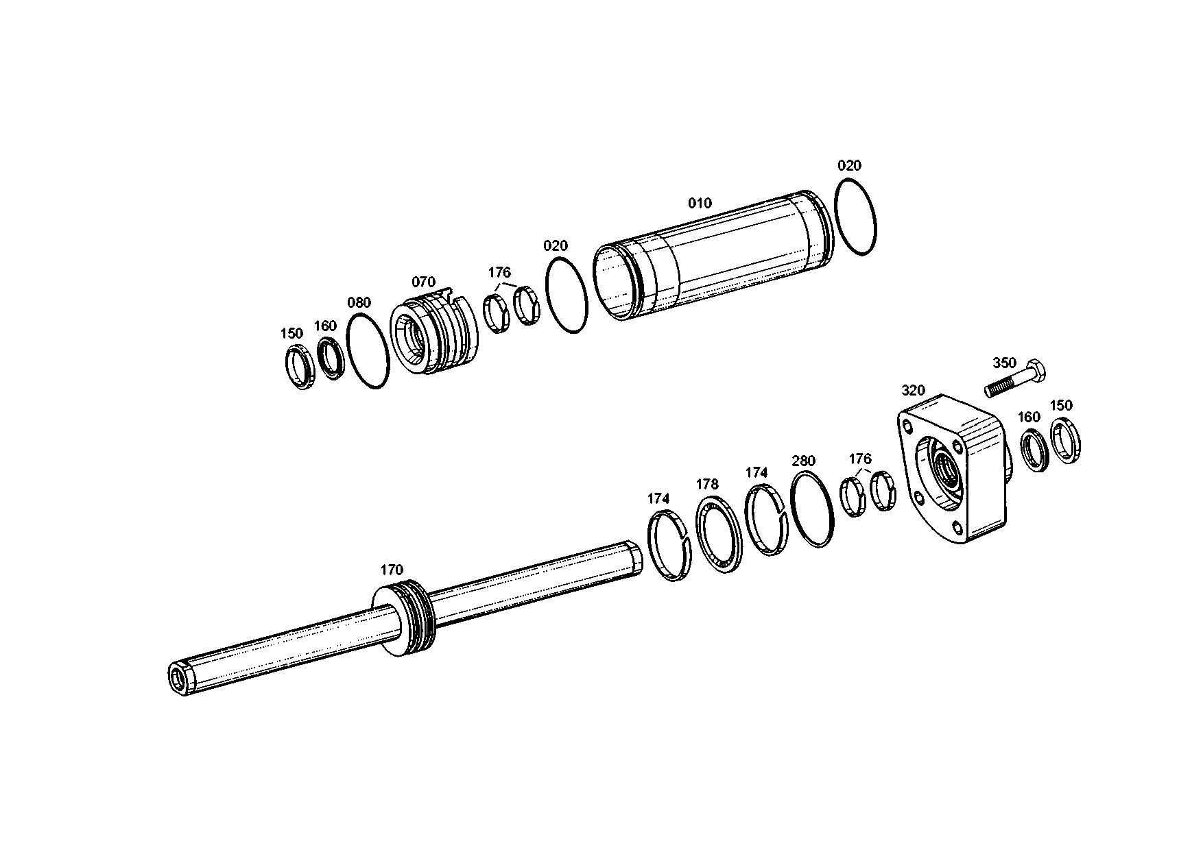 drawing for AGCO V31065800 - U-RING