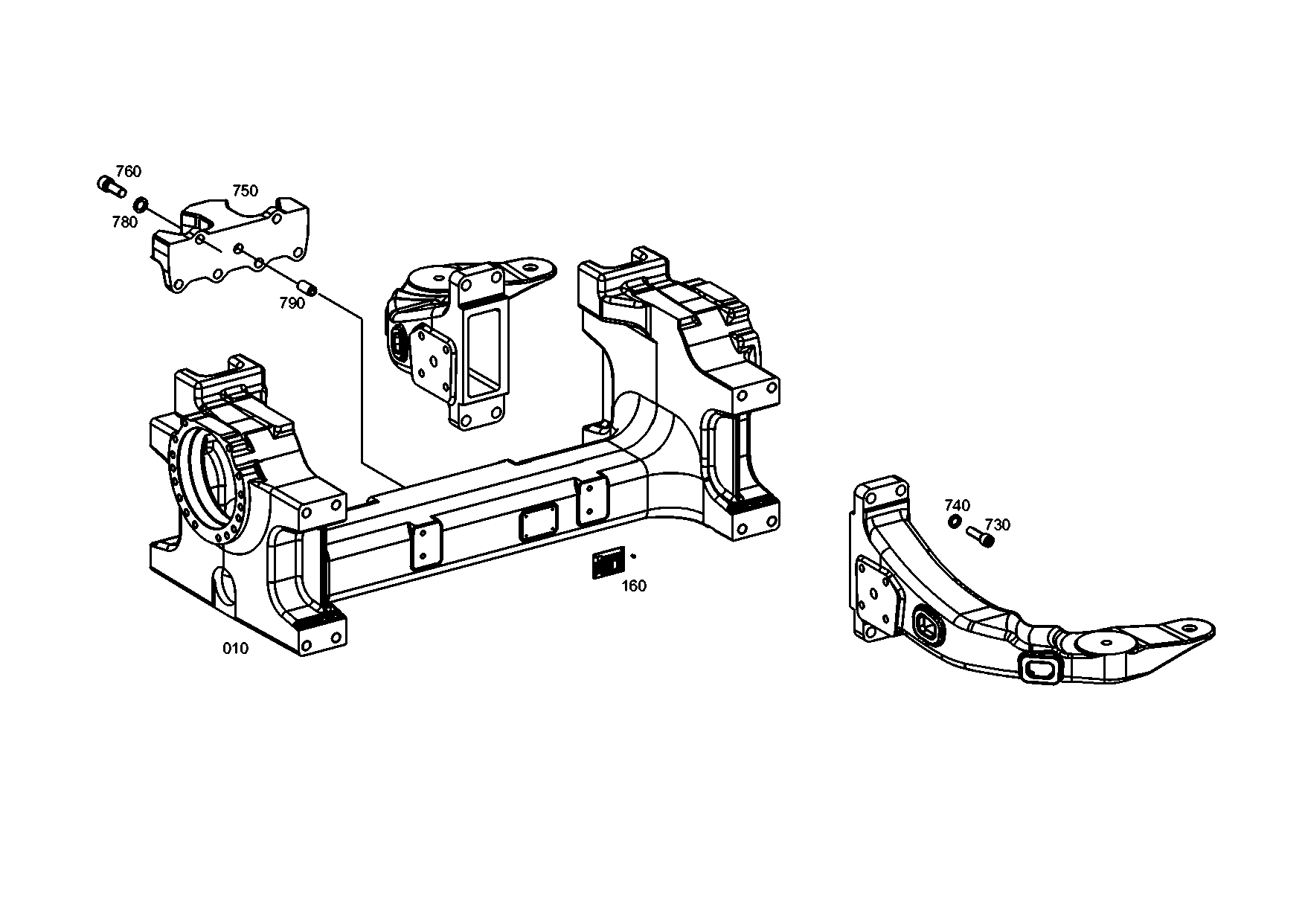 drawing for EVOBUS A0003520006 - SPRING CARRIER (figure 1)