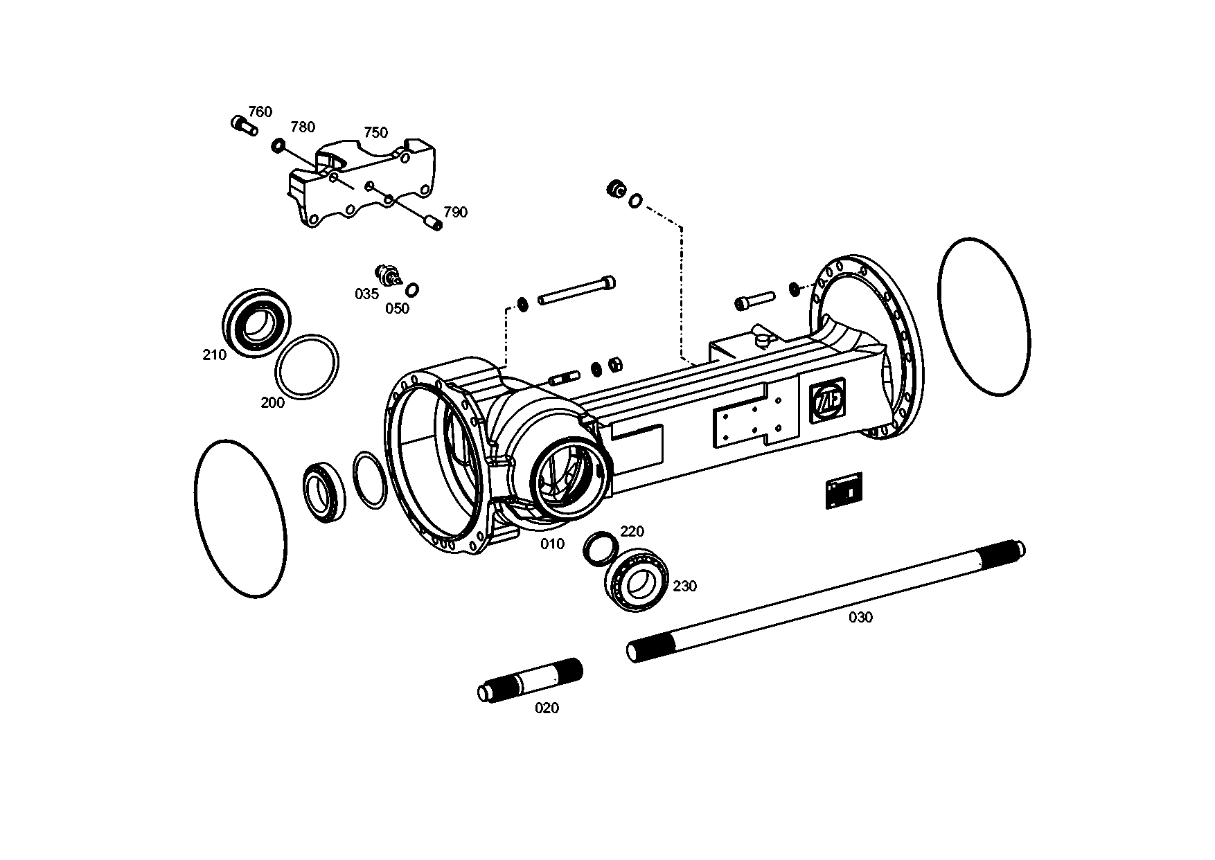 drawing for EVOBUS A0015402717 - TEMP.SENSOR (figure 1)