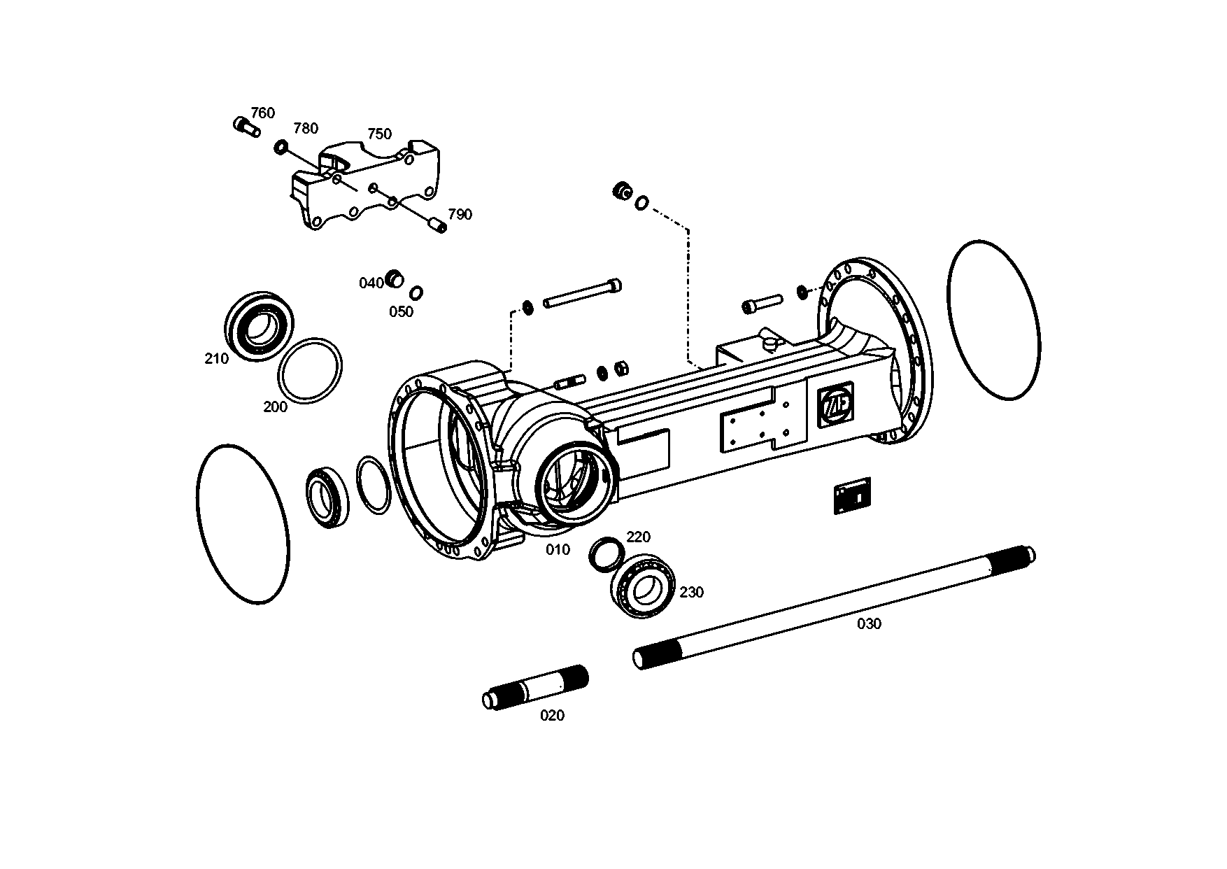 drawing for EVOBUS A0109813701 - ROLLER BEARING (figure 3)