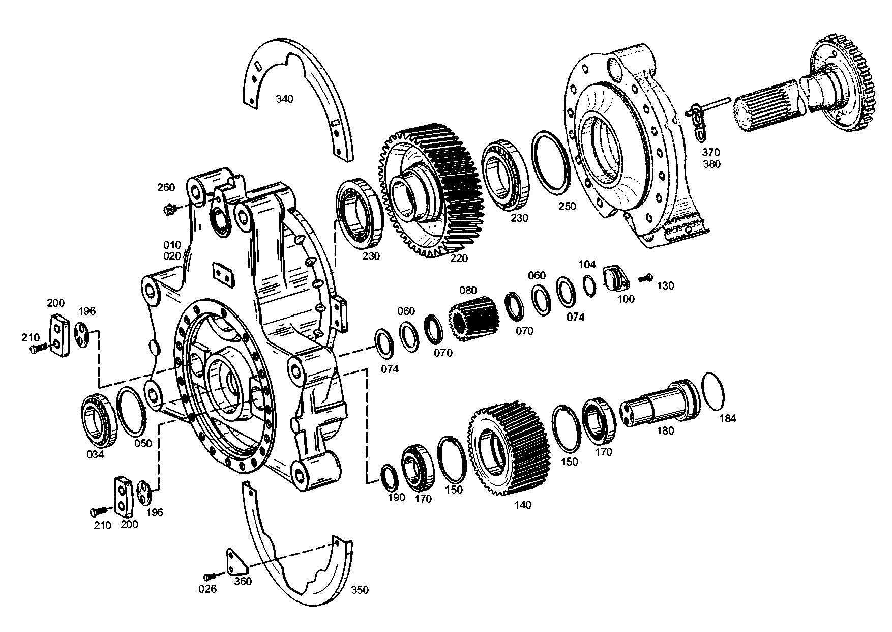 drawing for AGCO F743300021590 - AXIAL ROLLER RING