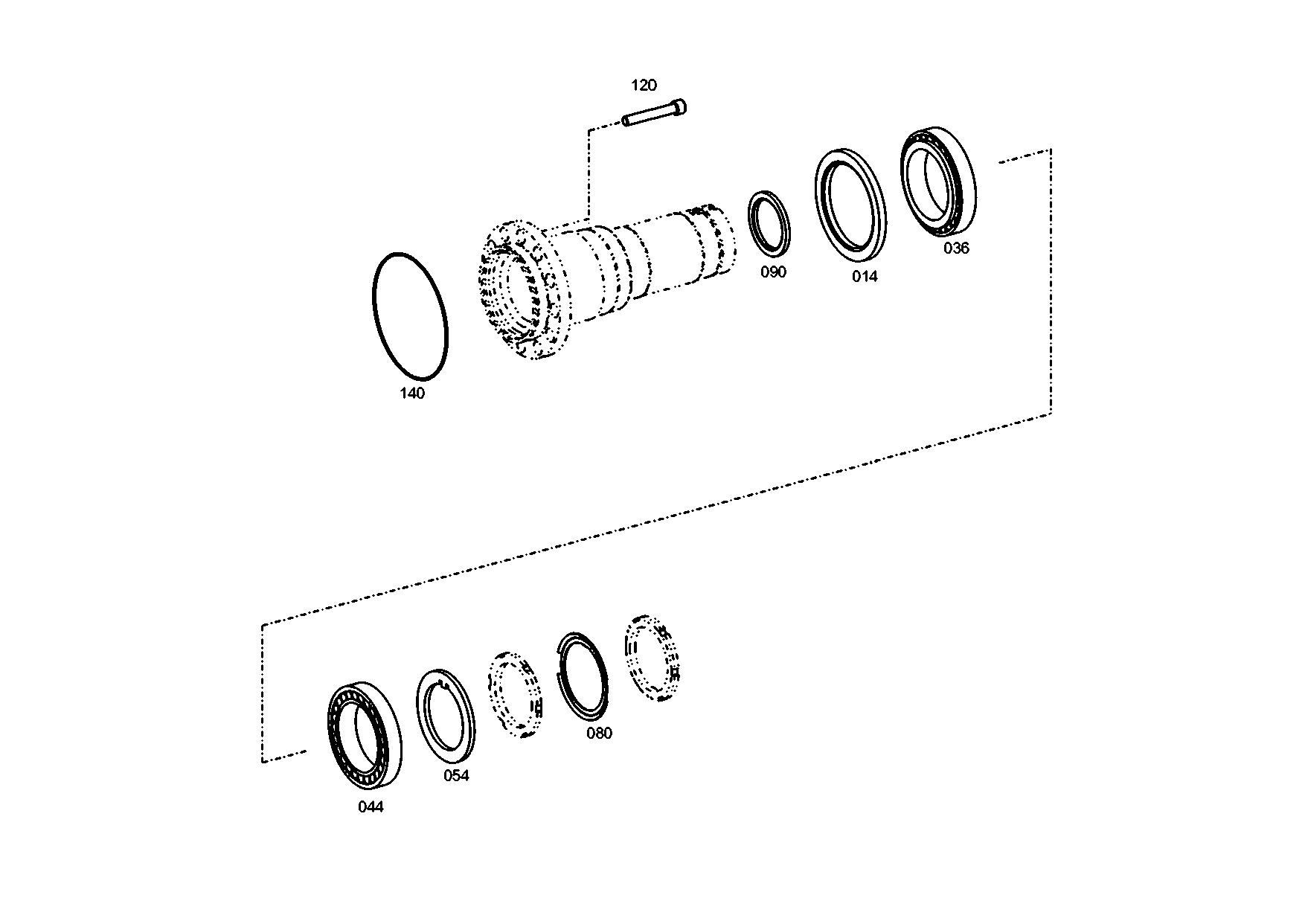 drawing for TEREX EQUIPMENT LIMITED 0830229 - O-RING (figure 1)