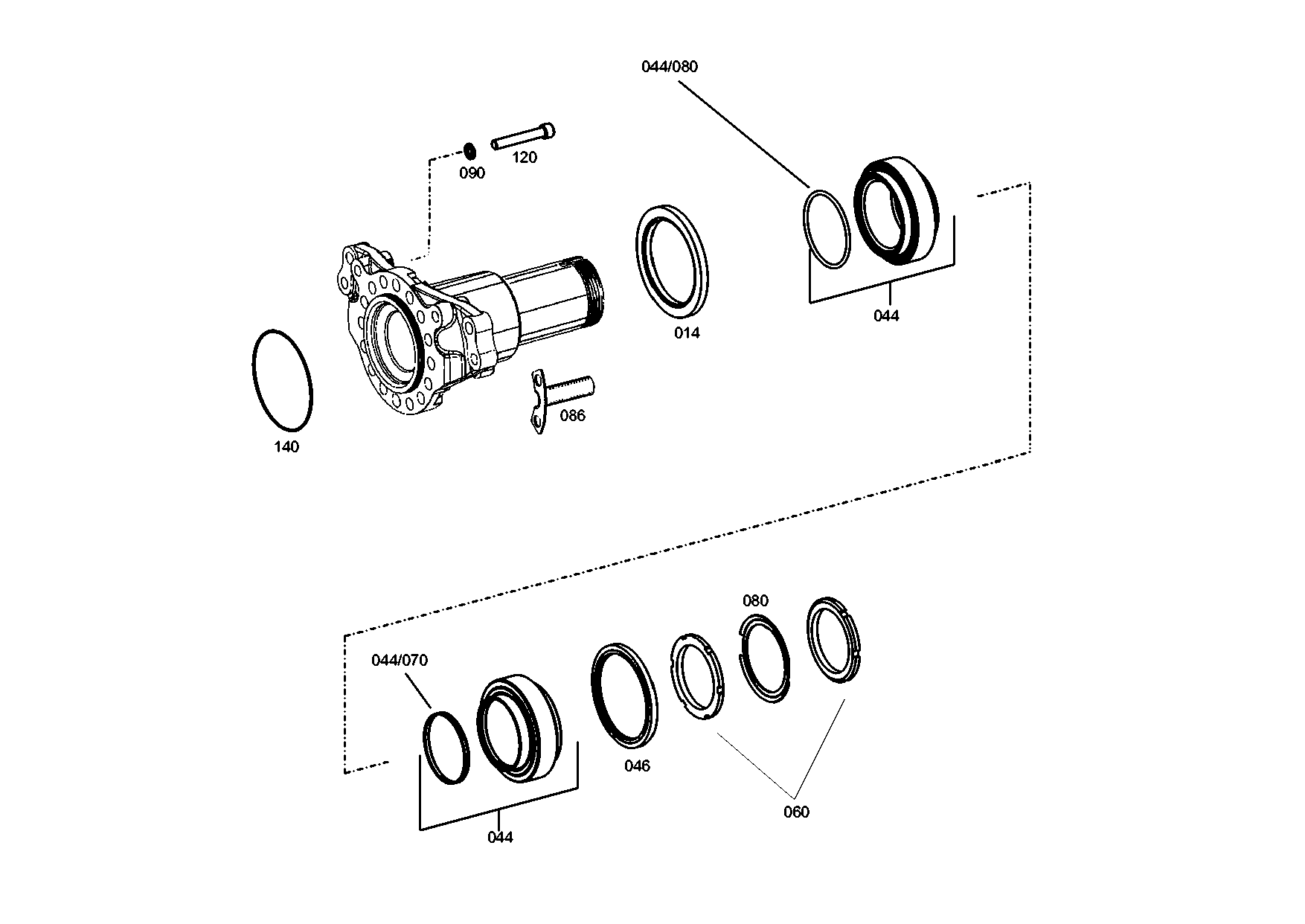 drawing for TATA MOTORS LTD 272535603105 - TAPERED ROLLER BEARING (figure 1)