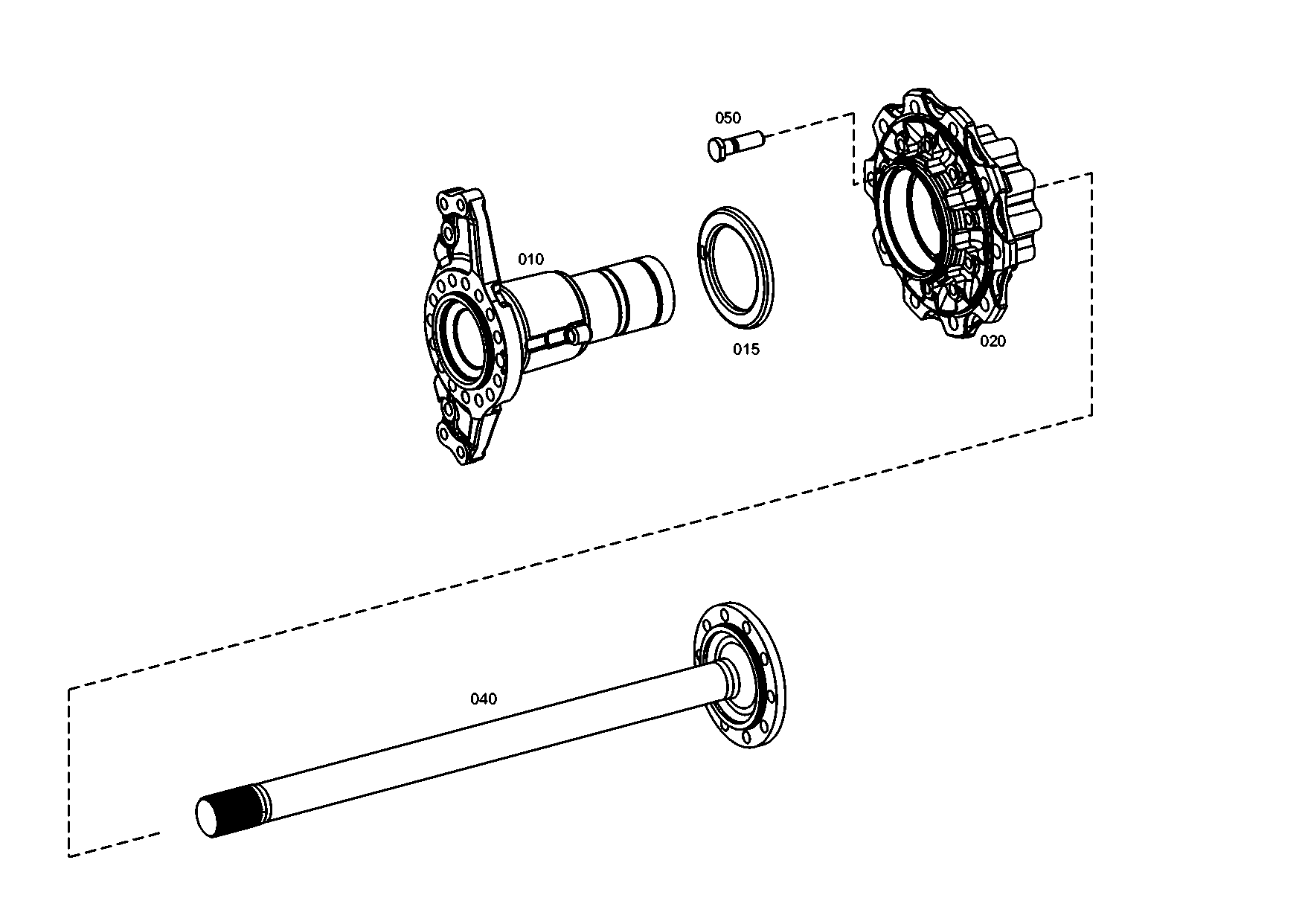 drawing for MAN 36.50202-0001 - HUB CARRIER (figure 1)