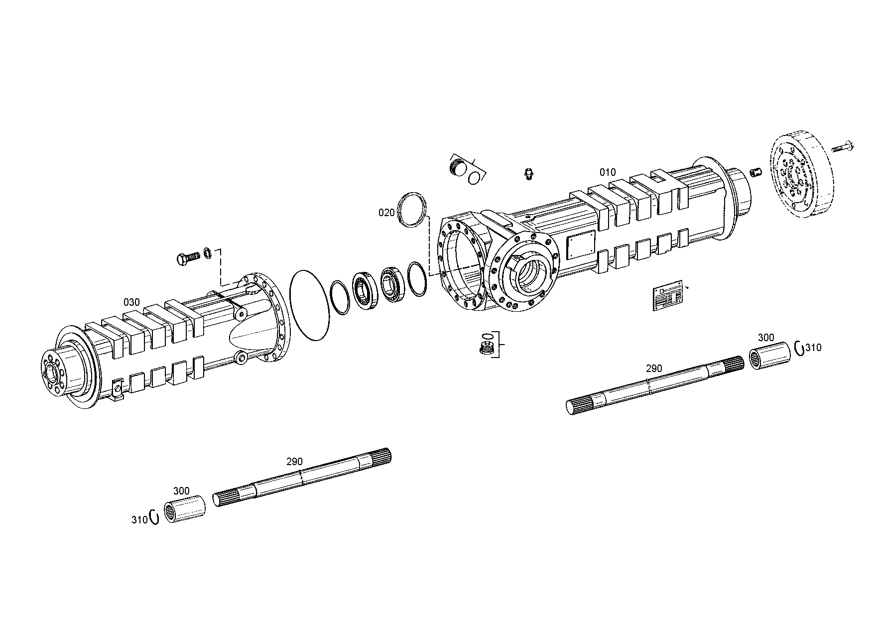 drawing for ATLAS-COPCO-DOMINE 2987313 - STUB SHAFT (figure 4)