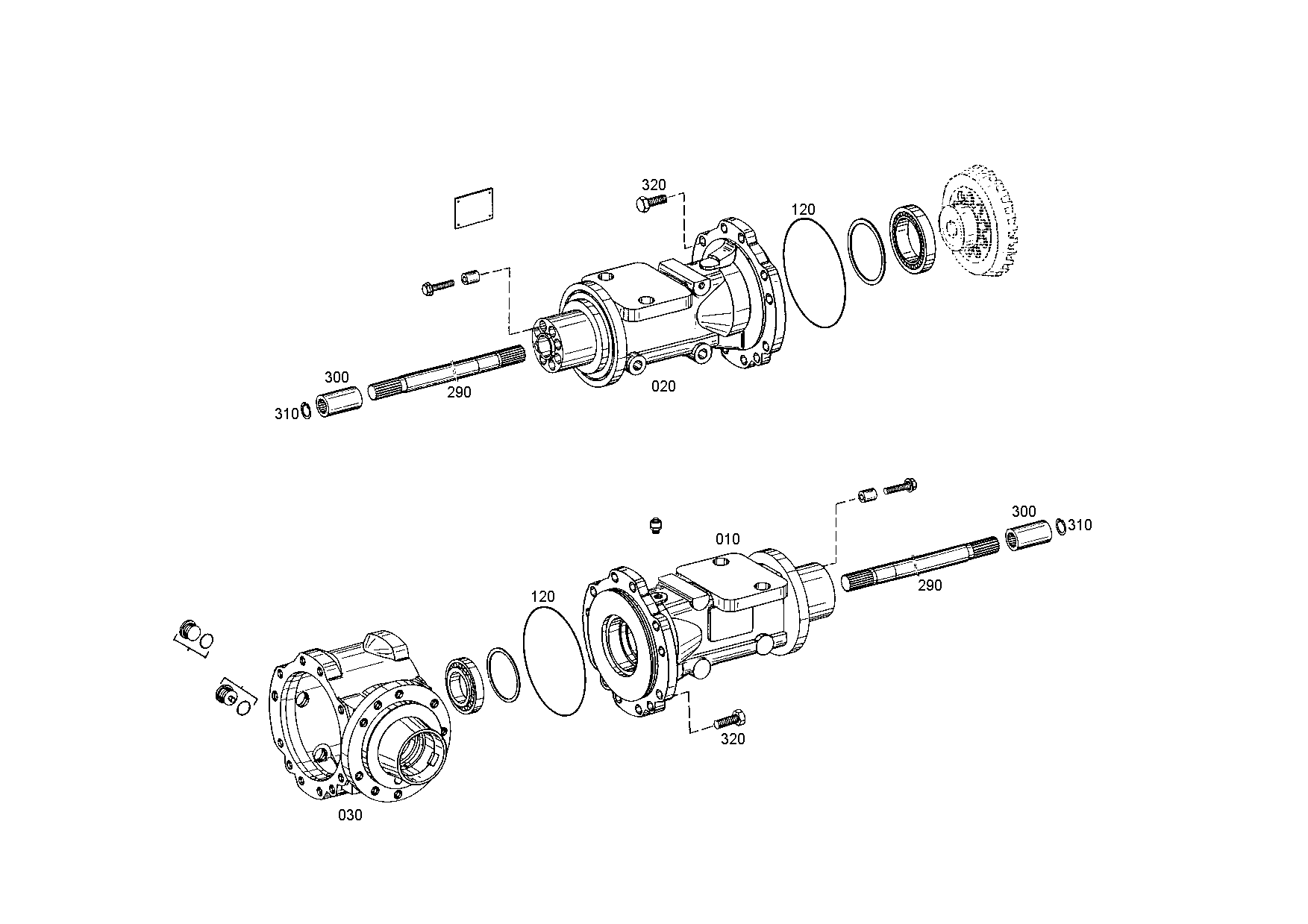 drawing for CNH NEW HOLLAND 5904658546 - AXLE DR.HOUSING (figure 2)