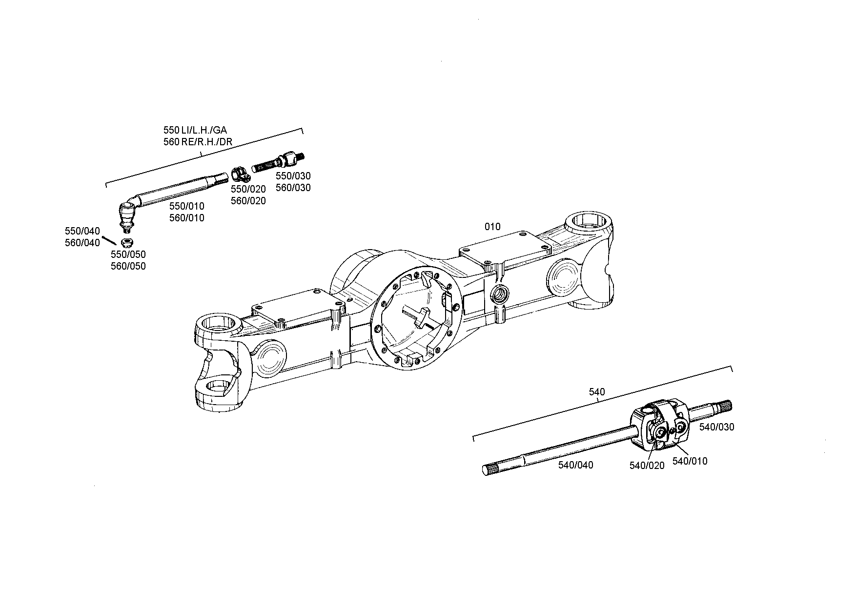 drawing for LIEBHERR GMBH 10216559 - TIE ROD (figure 3)