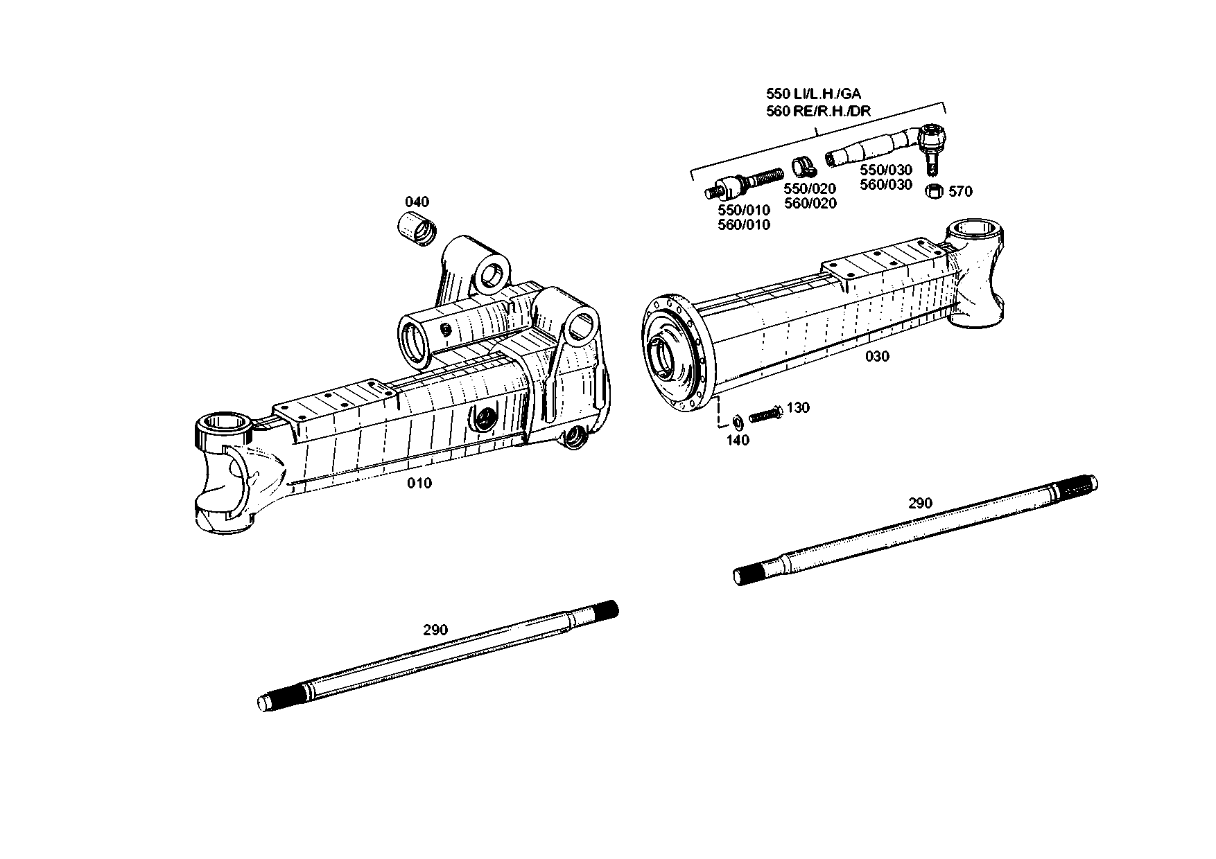 drawing for LIEBHERR GMBH 5007091 - TIE ROD (figure 5)