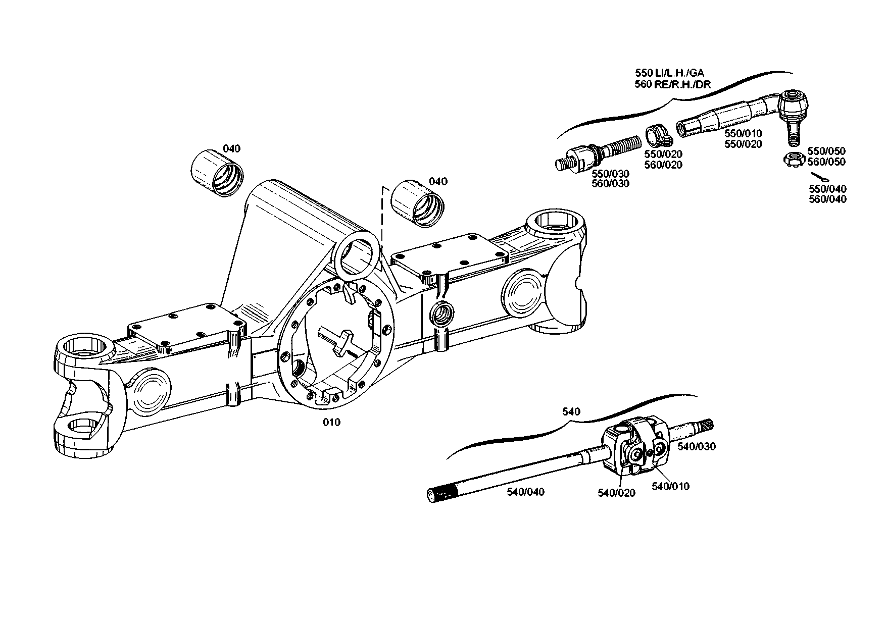 drawing for LIEBHERR GMBH 10216559 - TIE ROD (figure 5)