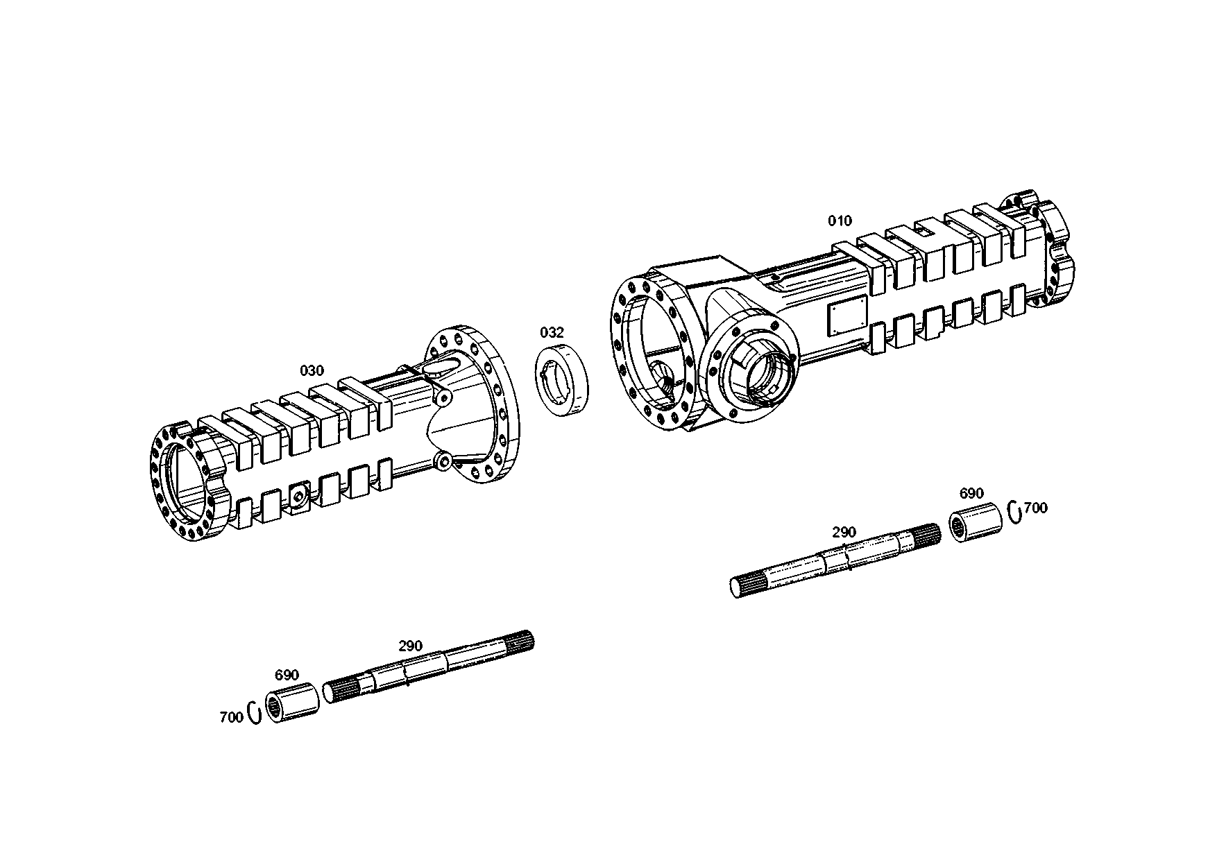drawing for LIEBHERR GMBH 7623599 - SPACER RING (figure 1)