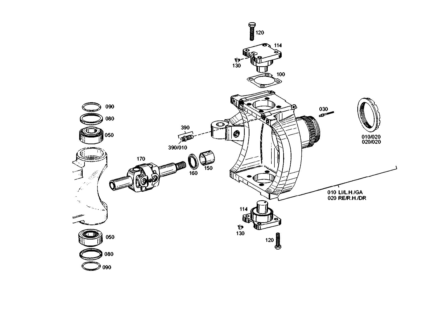drawing for JOHN DEERE AT321482 - DOUBLE JOINT (figure 1)