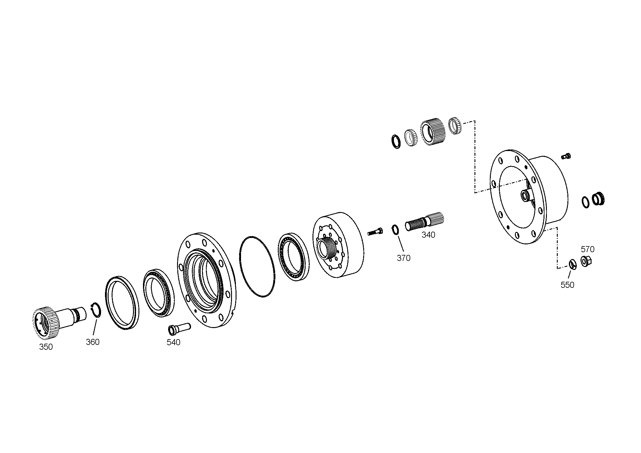 drawing for AGCO 3176349M1 - WHEEL STUD (figure 1)