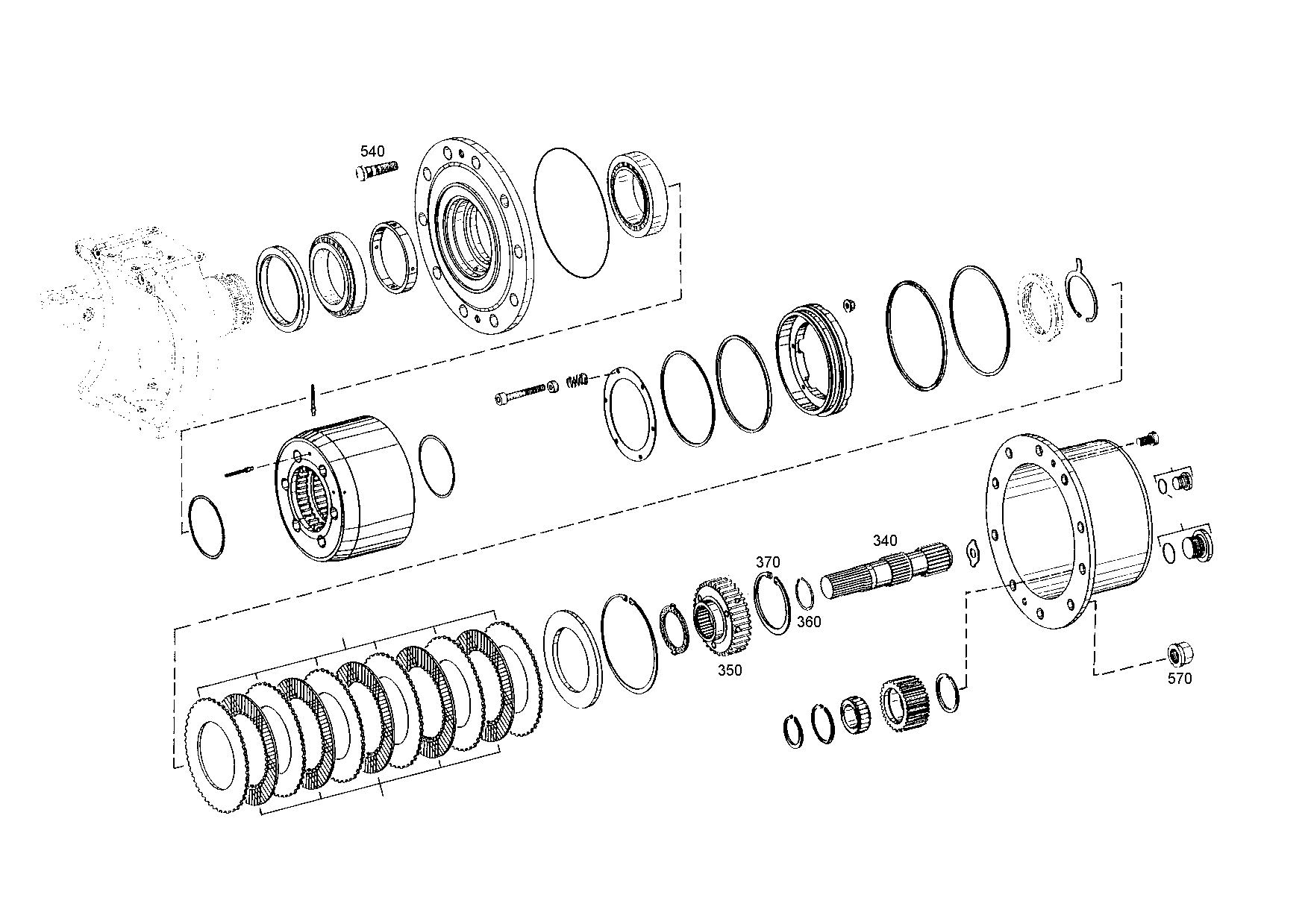 drawing for JOHN DEERE L150381 - CIRCLIP (figure 5)